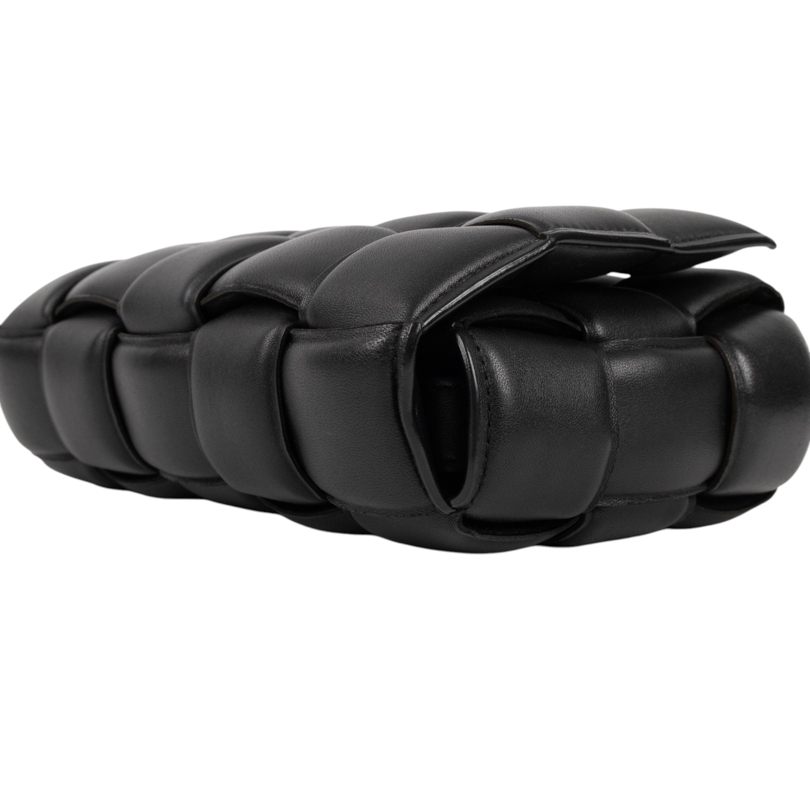 寶緹嘉 BOTTEGA VENETA Padded Cassette 枕頭編織包 591970VCQR1 黑PADDED CASSETTE 5X3 防塵袋