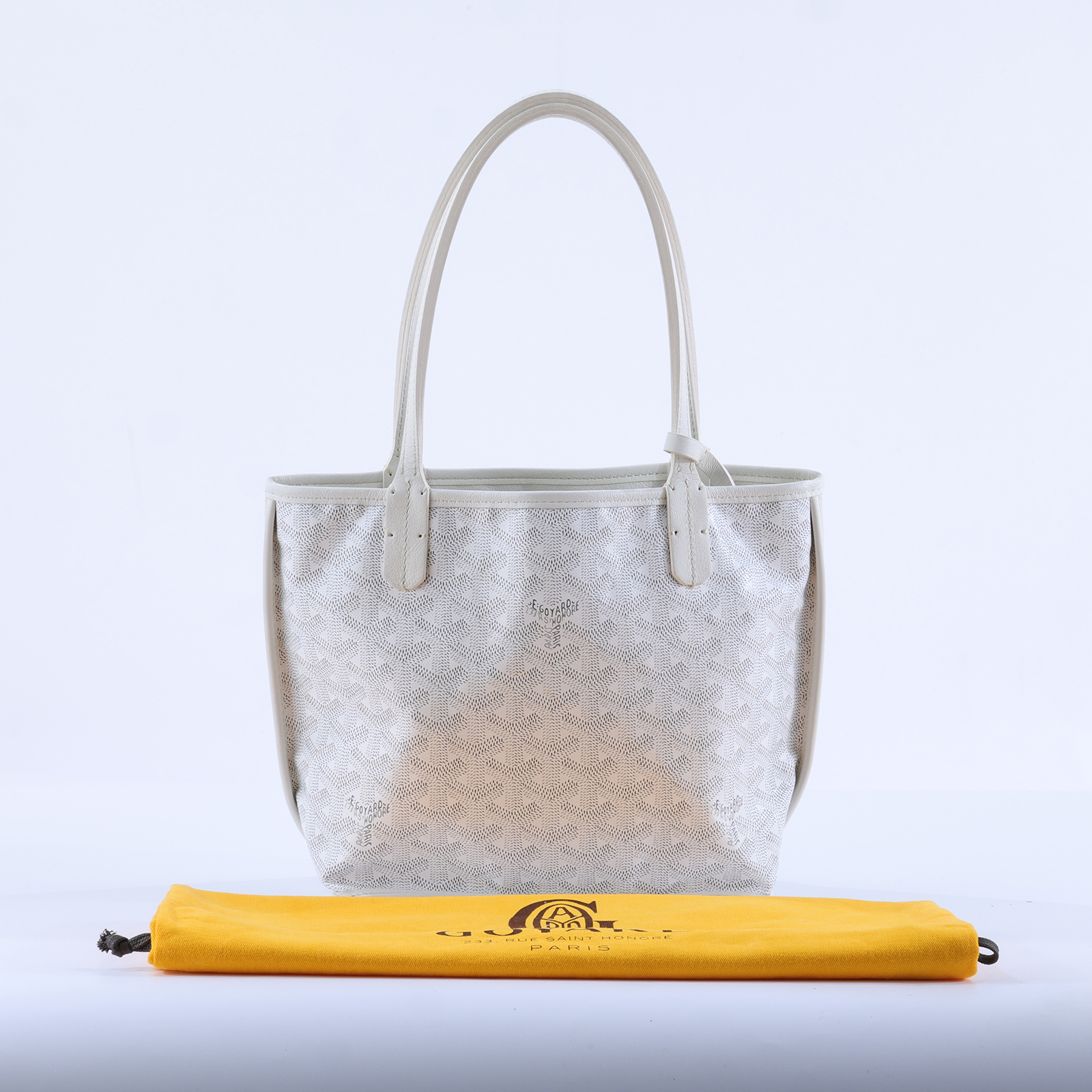 高雅德 GOYARD Anjou Mini Bag 托特包 ANJOUSMINCG 白ANJOU MINI 防塵袋/內袋