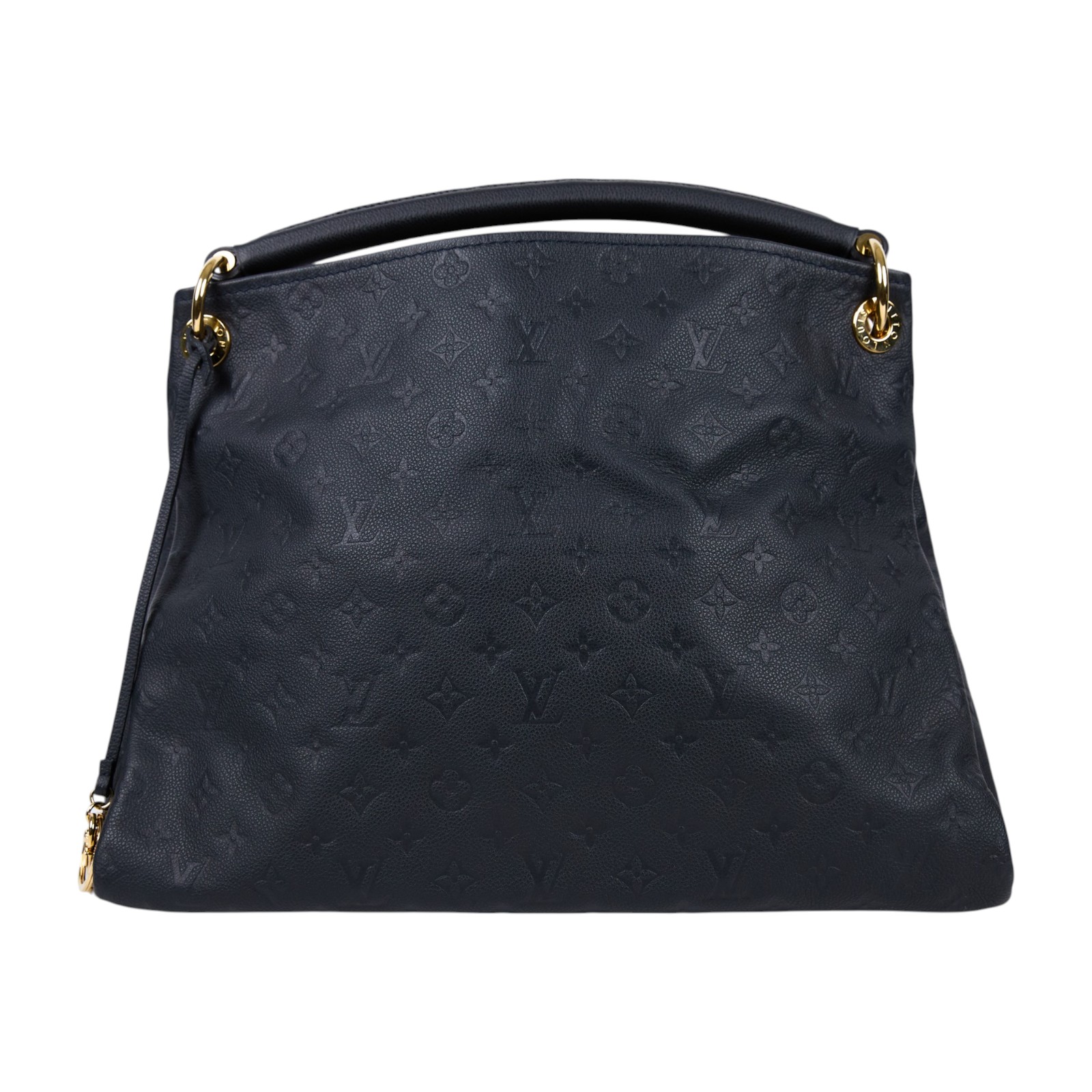路易威登 LOUIS VUITTON Artsy MM 手提包 Monogram Empreinte M41066 黑壓紋ARTSY MM 鑰匙圈吊繩