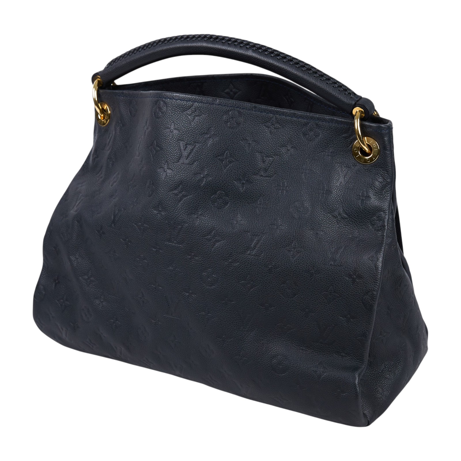 路易威登 LOUIS VUITTON Artsy MM 手提包 Monogram Empreinte M41066 黑壓紋ARTSY MM 鑰匙圈吊繩