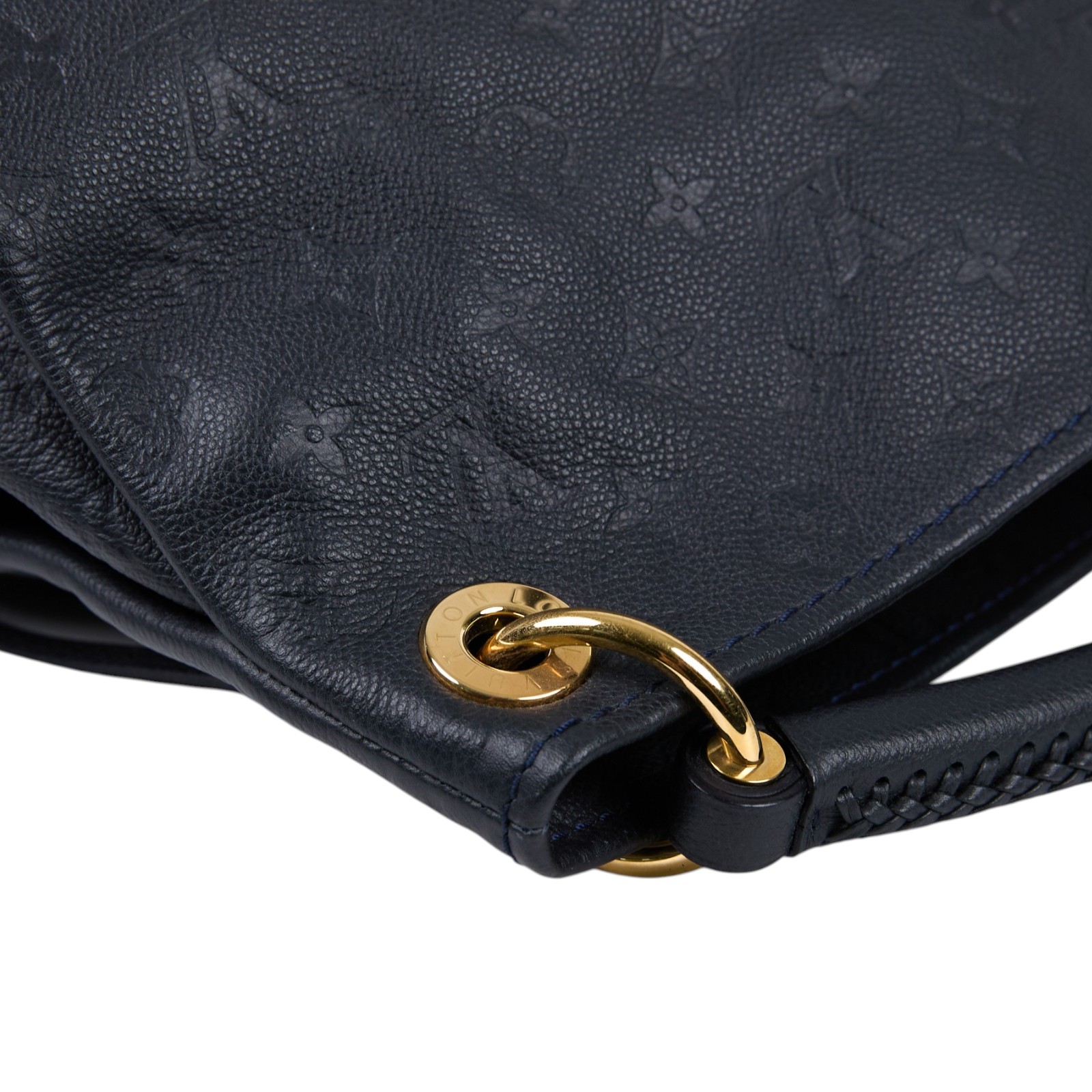 路易威登 LOUIS VUITTON Artsy MM 手提包 Monogram Empreinte M41066 黑壓紋ARTSY MM 鑰匙圈吊繩