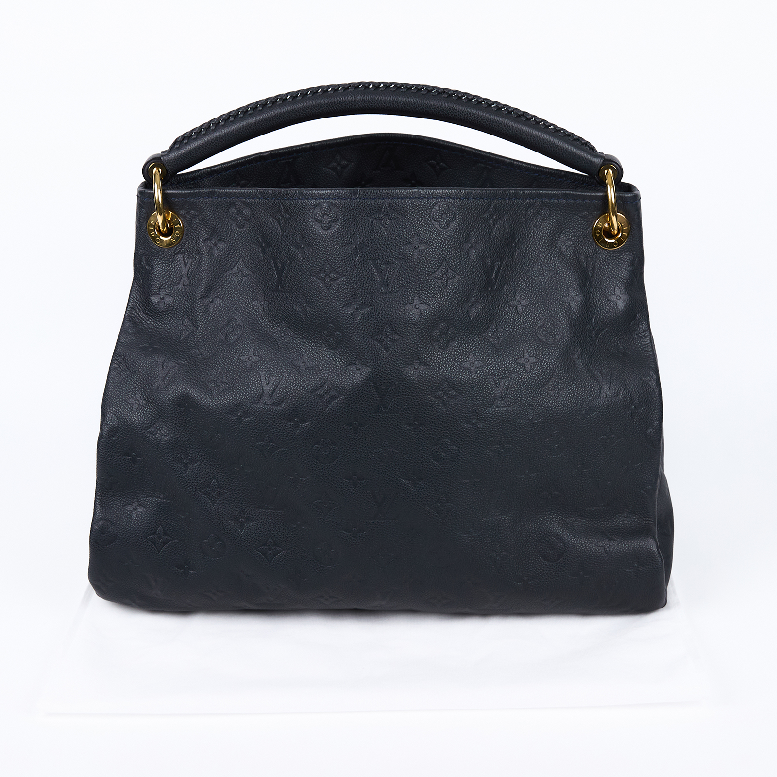 路易威登 LOUIS VUITTON Artsy MM 手提包 Monogram Empreinte M41066 黑壓紋ARTSY MM 鑰匙圈吊繩