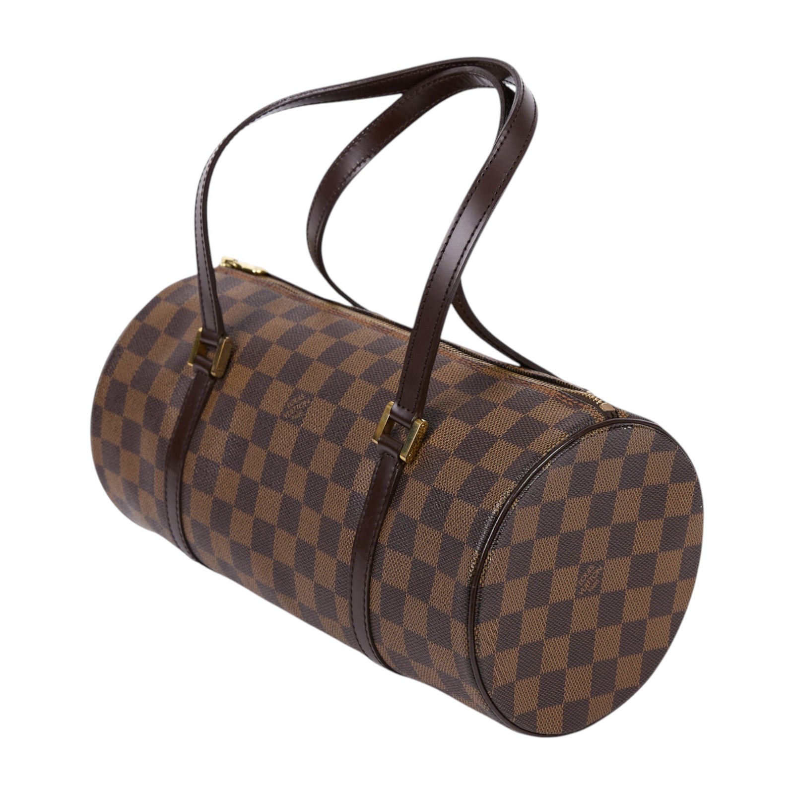 路易威登 LOUIS VUITTON Papillon 30 棋盤格 圓筒 手提包 N51303 棋盤PAPILLON GM 小包