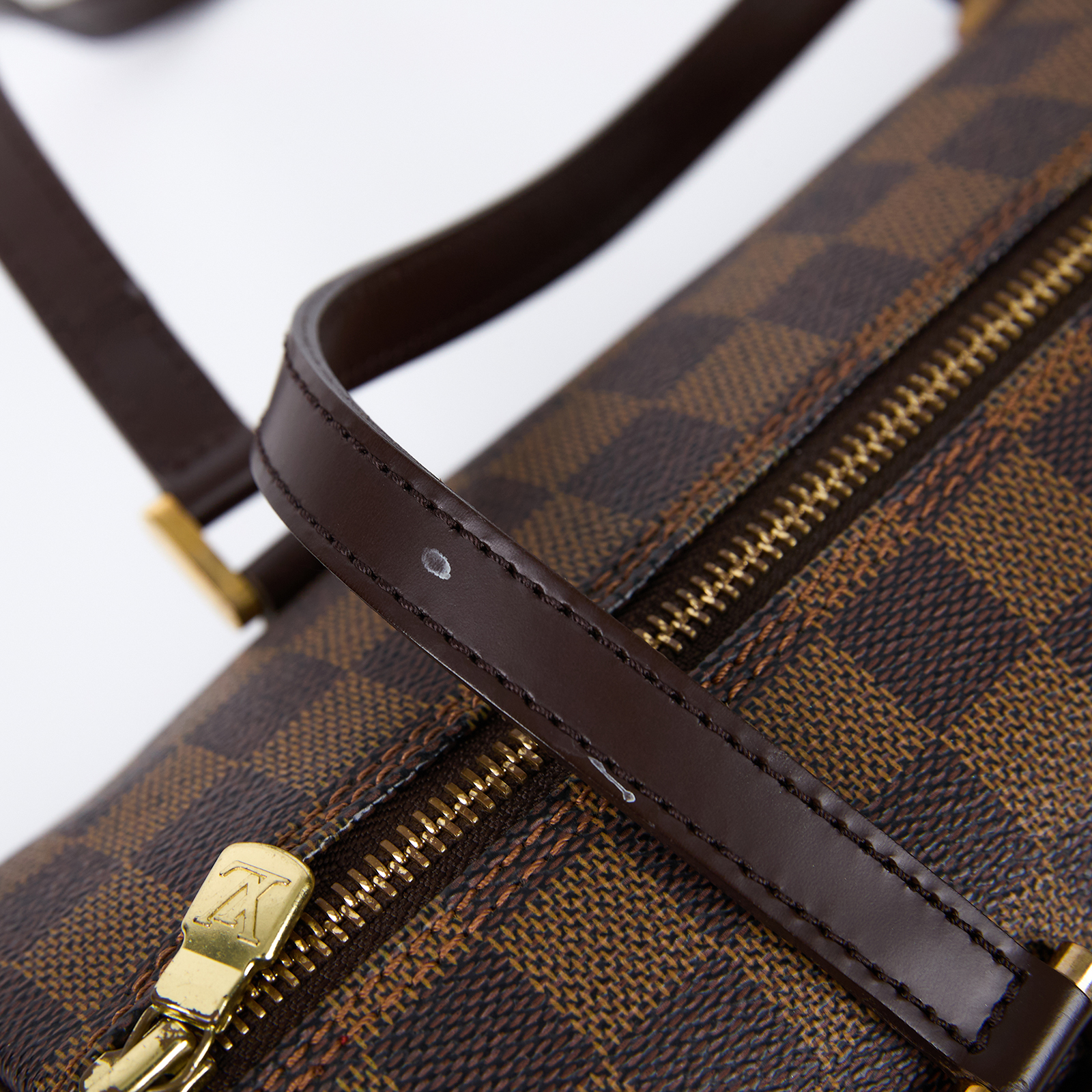 路易威登 LOUIS VUITTON Papillon 30 棋盤格 圓筒 手提包 N51303 棋盤PAPILLON GM 小包
