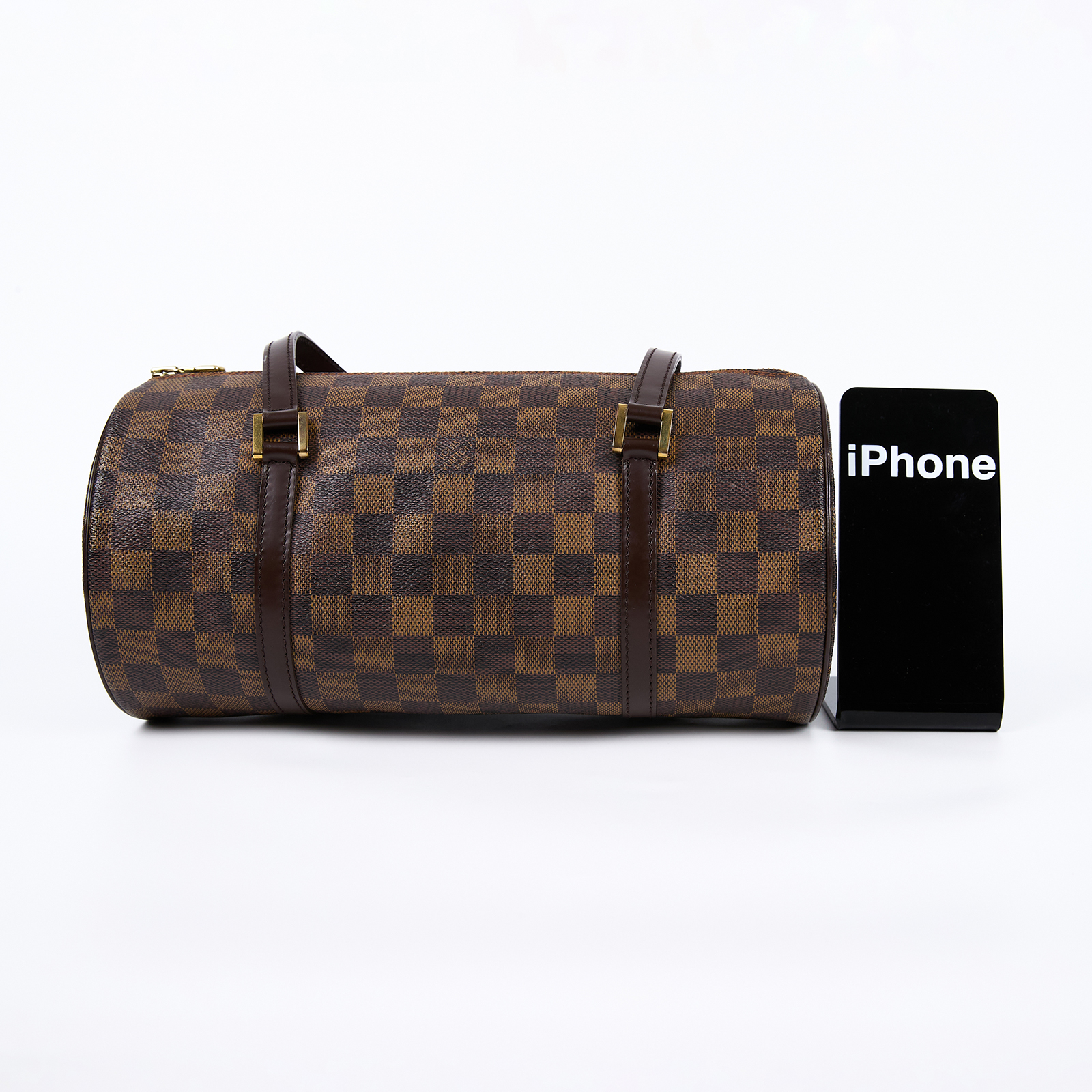路易威登 LOUIS VUITTON Papillon 30 棋盤格 圓筒 手提包 N51303 棋盤PAPILLON GM 小包