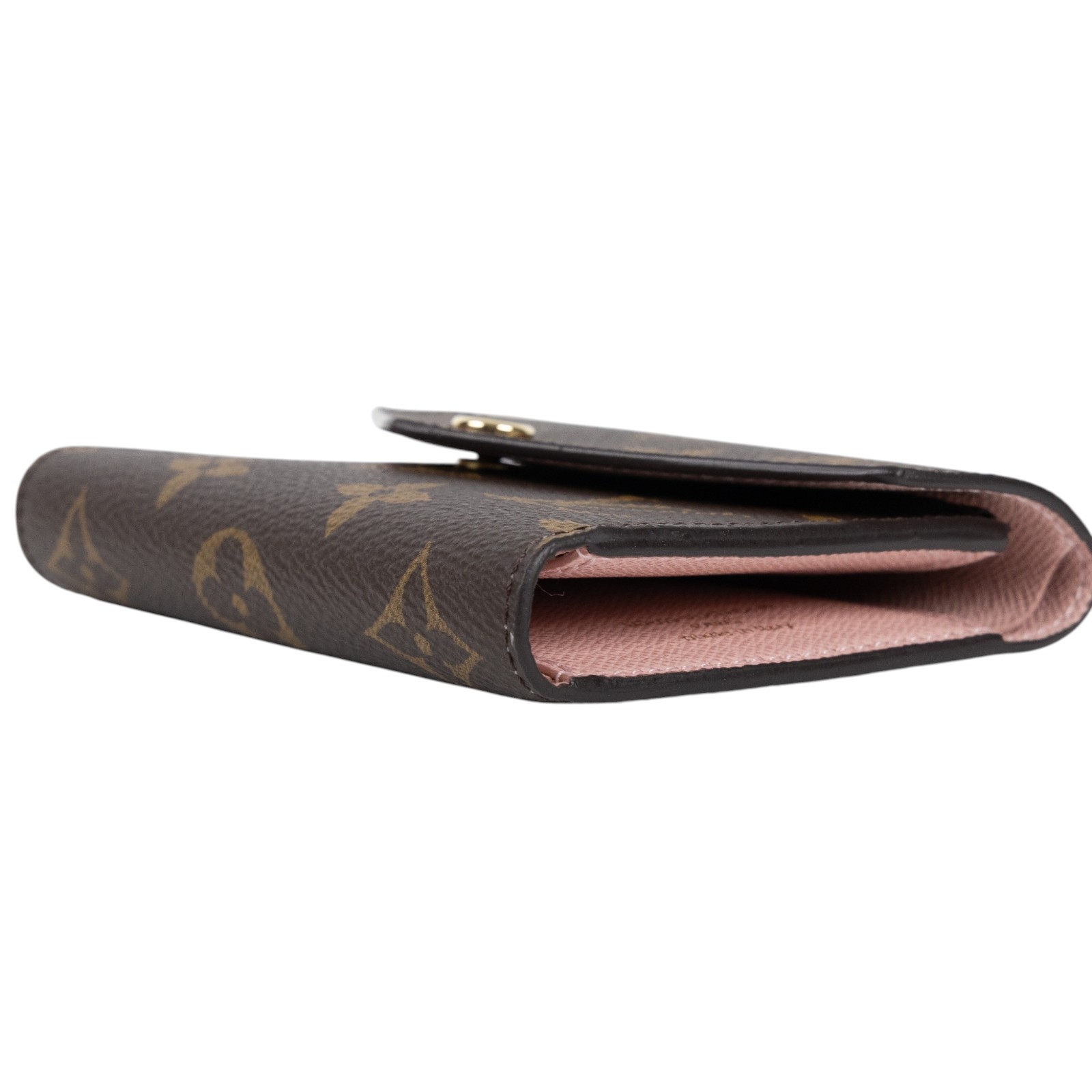 路易威登 LOUIS VUITTON Victorine 錢包 塗層帆布 芭蕾粉色 M62360 晶片款 原花粉VICTORINE三折短夾 原廠盒子/防塵袋