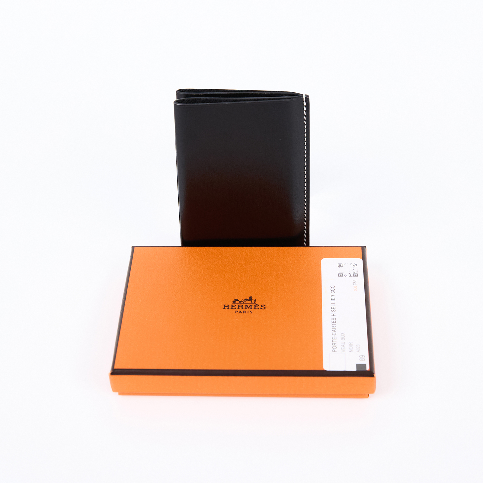 愛馬仕 Hermes H Sellier 卡夾 Box小牛皮 黑色 H083798CA89 /W FS 009 GX  原廠盒子
