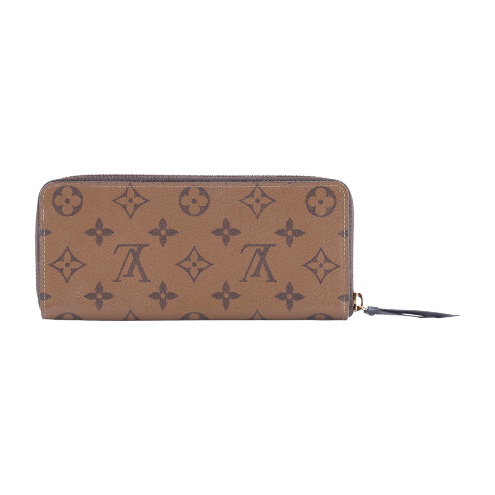 路易威登 LOUIS VUITTON Clémence 錢包 拉鍊 長夾 Monogram Reverse塗層帆布 M82336 晶片款  原廠盒子/防塵袋
