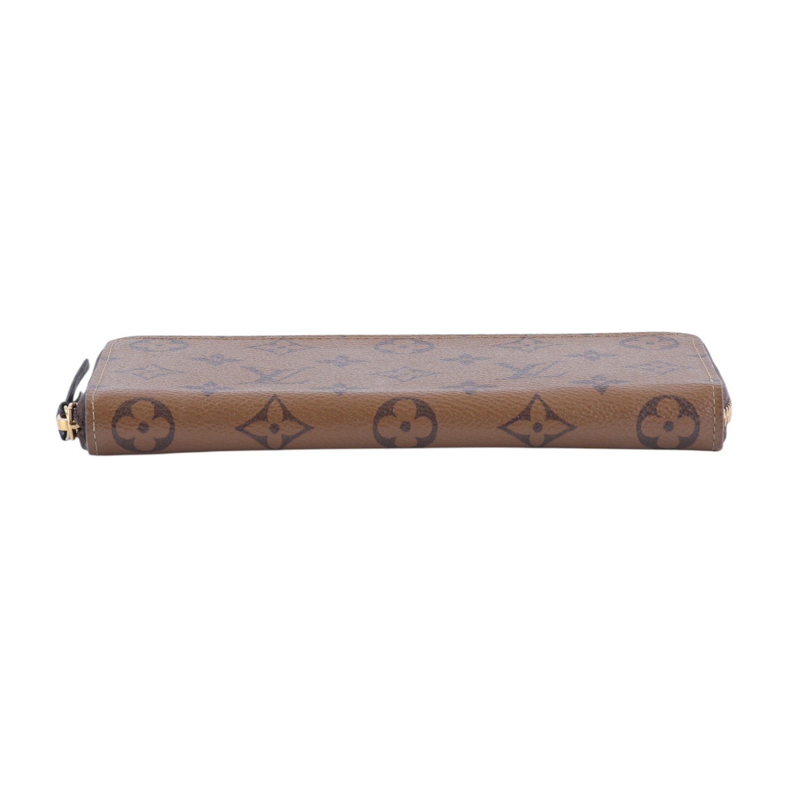 路易威登 LOUIS VUITTON Clémence 錢包 拉鍊 長夾 Monogram Reverse塗層帆布 M82336 晶片款  原廠盒子/防塵袋