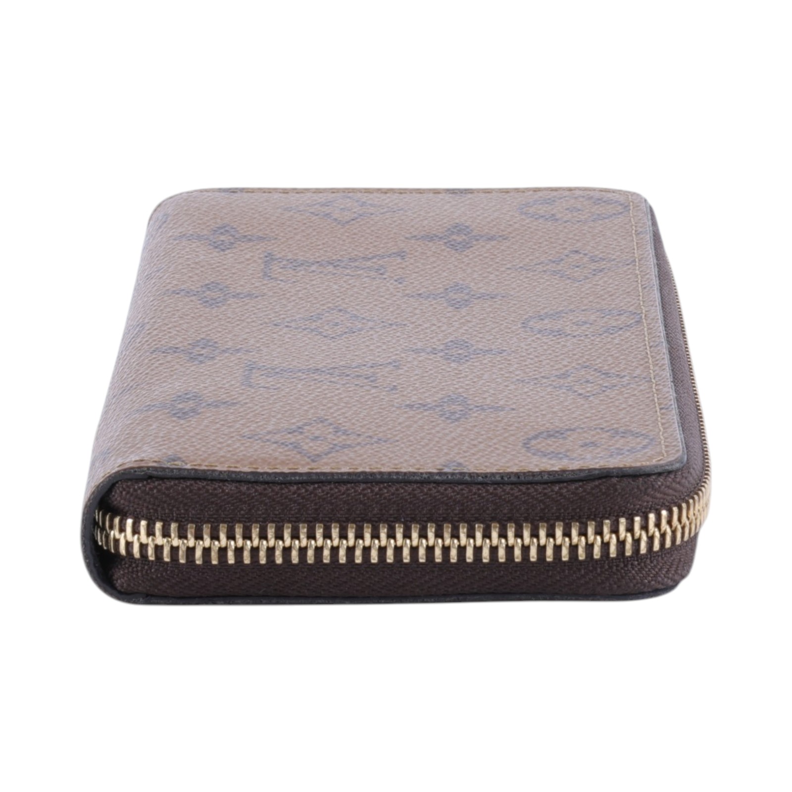 路易威登 LOUIS VUITTON Clémence 錢包 拉鍊 長夾 Monogram Reverse塗層帆布 M82336 晶片款  原廠盒子/防塵袋