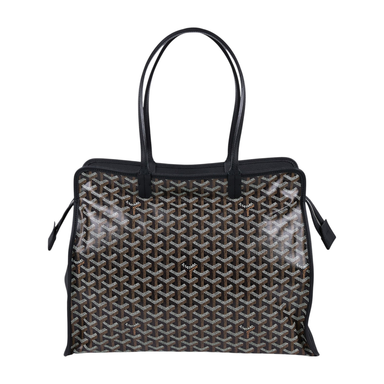 高雅德 GOYARD Sac Hardy PM 手提托特包 HARDY2PMLTY 黑HARDY TOTE PM 防塵袋/內袋/購買證明影本