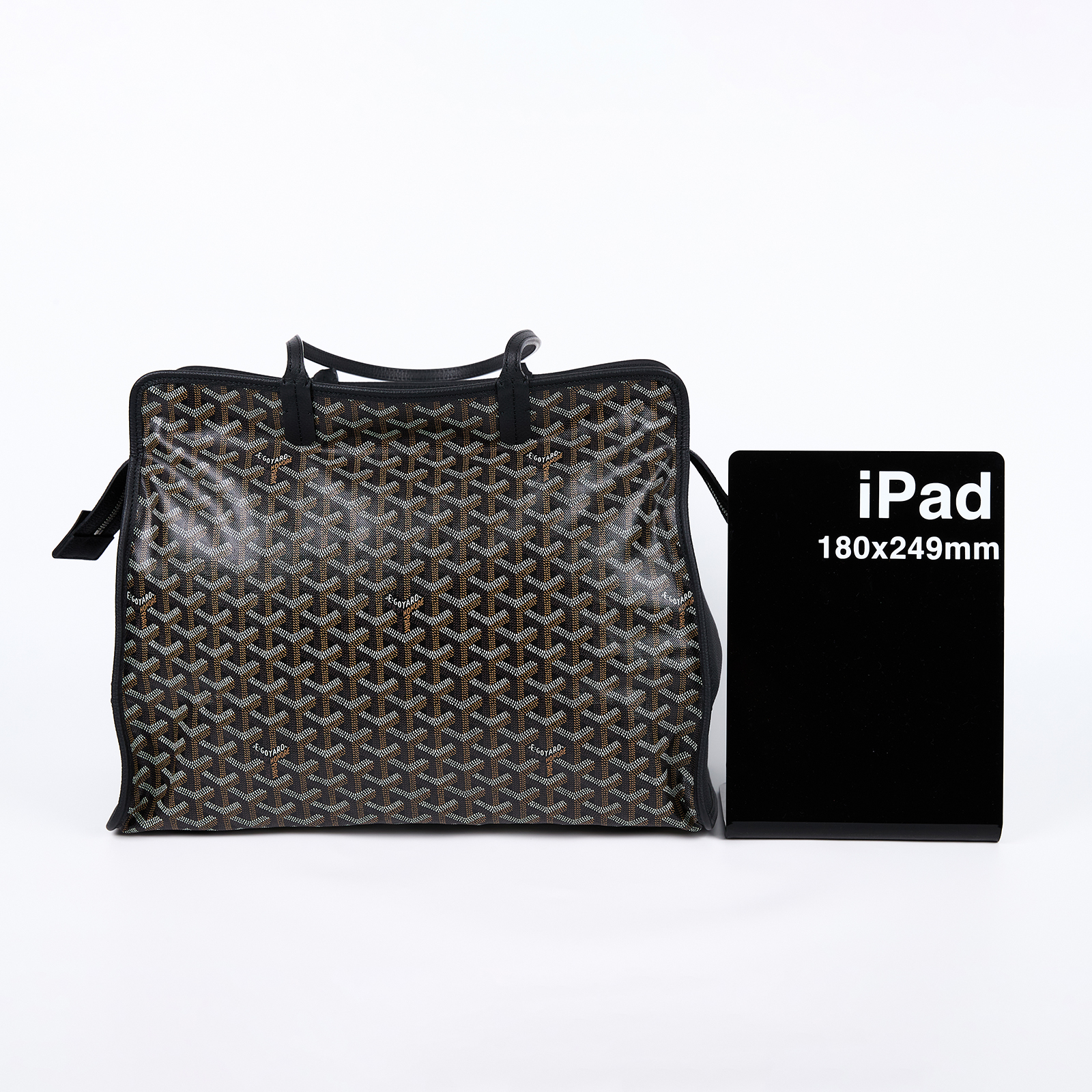 高雅德 GOYARD Sac Hardy PM 手提托特包 HARDY2PMLTY 黑HARDY TOTE PM 防塵袋/內袋/購買證明影本