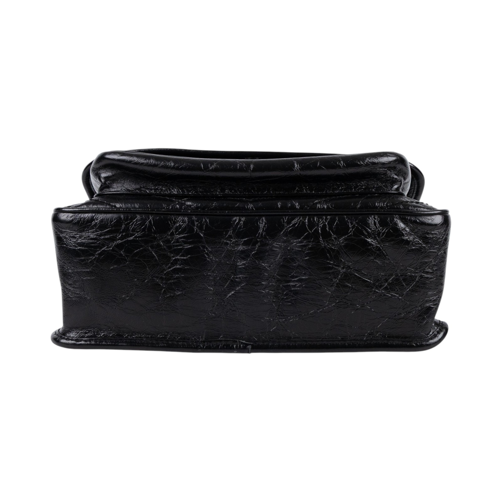 聖羅蘭 YSL SAINT LAURENT Niki 復古皮革 中型手袋 銀色五金 6331580EN04 黑NIKI MEDIUM 防塵袋