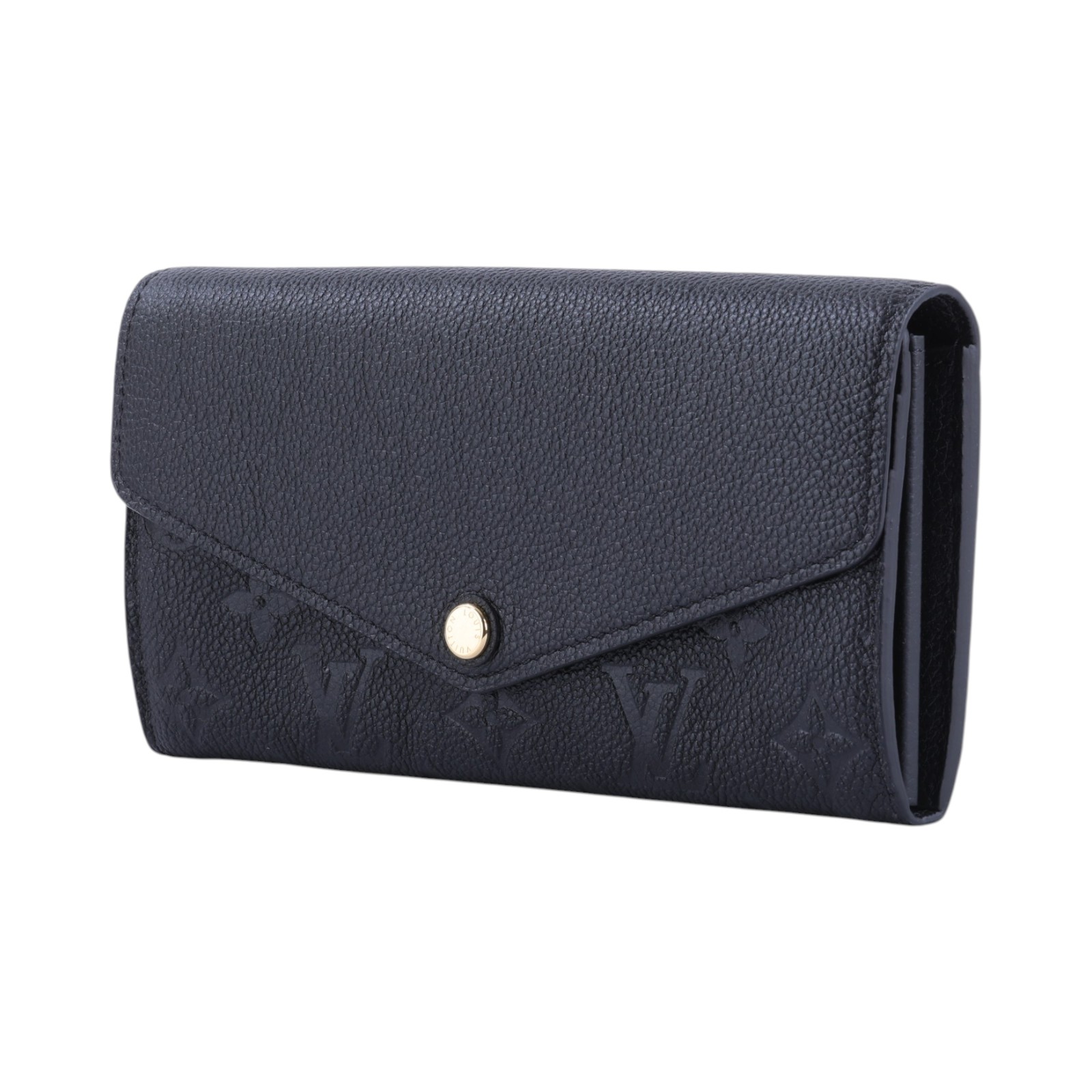 路易威登 LOUIS VUITTON Sarah 多功能 長夾 M61182 晶片款 黑壓紋SARAH長夾 原廠盒子/防塵袋