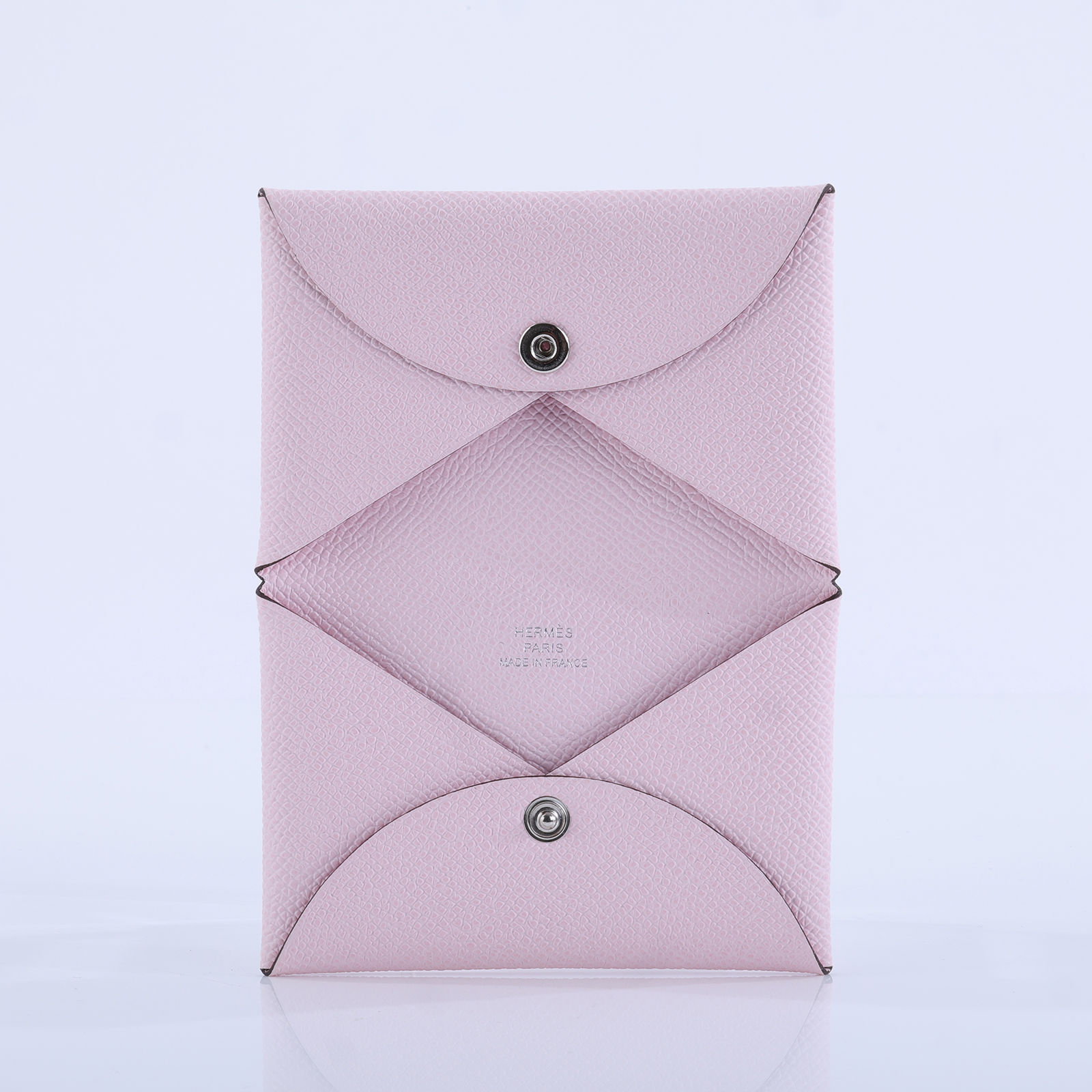 愛馬仕 Hermes Calvi 卡包 銀色五金 戀愛粉色 H044164CKM7 /KSA002XX K刻戀愛粉CALVI 原廠盒子
