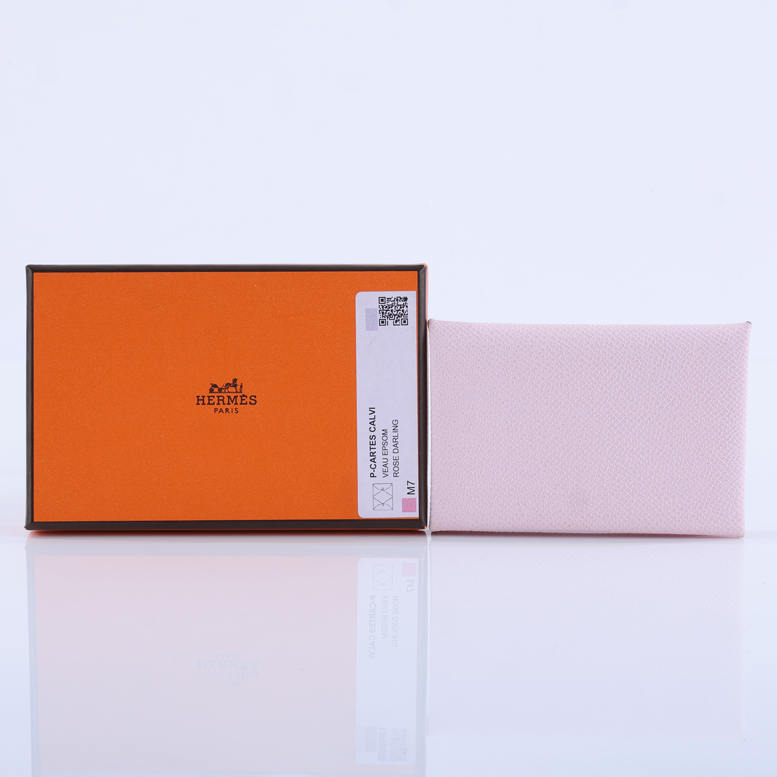 愛馬仕 Hermes Calvi 卡包 銀色五金 戀愛粉色 H044164CKM7 /KSA002XX K刻戀愛粉CALVI 原廠盒子