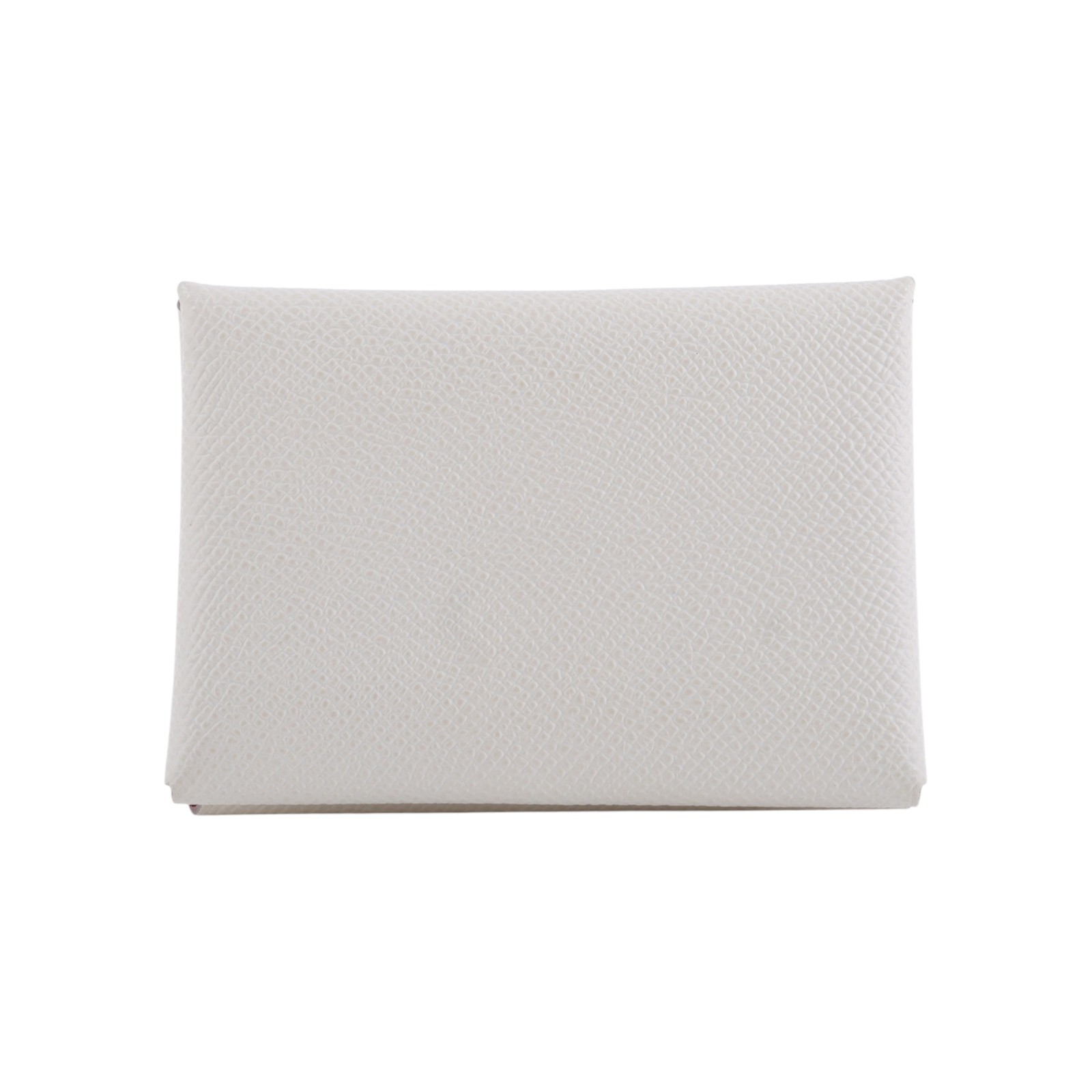 愛馬仕 Hermes Calvi Duo 卡包 粉筆白色 胭脂紅色 銀色五金 H083036CKBB /K UY 006 TM  原廠盒子