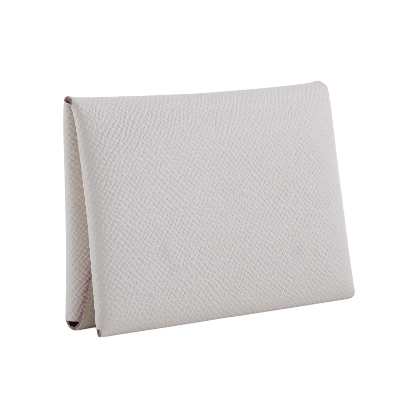 愛馬仕 Hermes Calvi Duo 卡包 粉筆白色 胭脂紅色 銀色五金 H083036CKBB /K UY 006 TM  原廠盒子