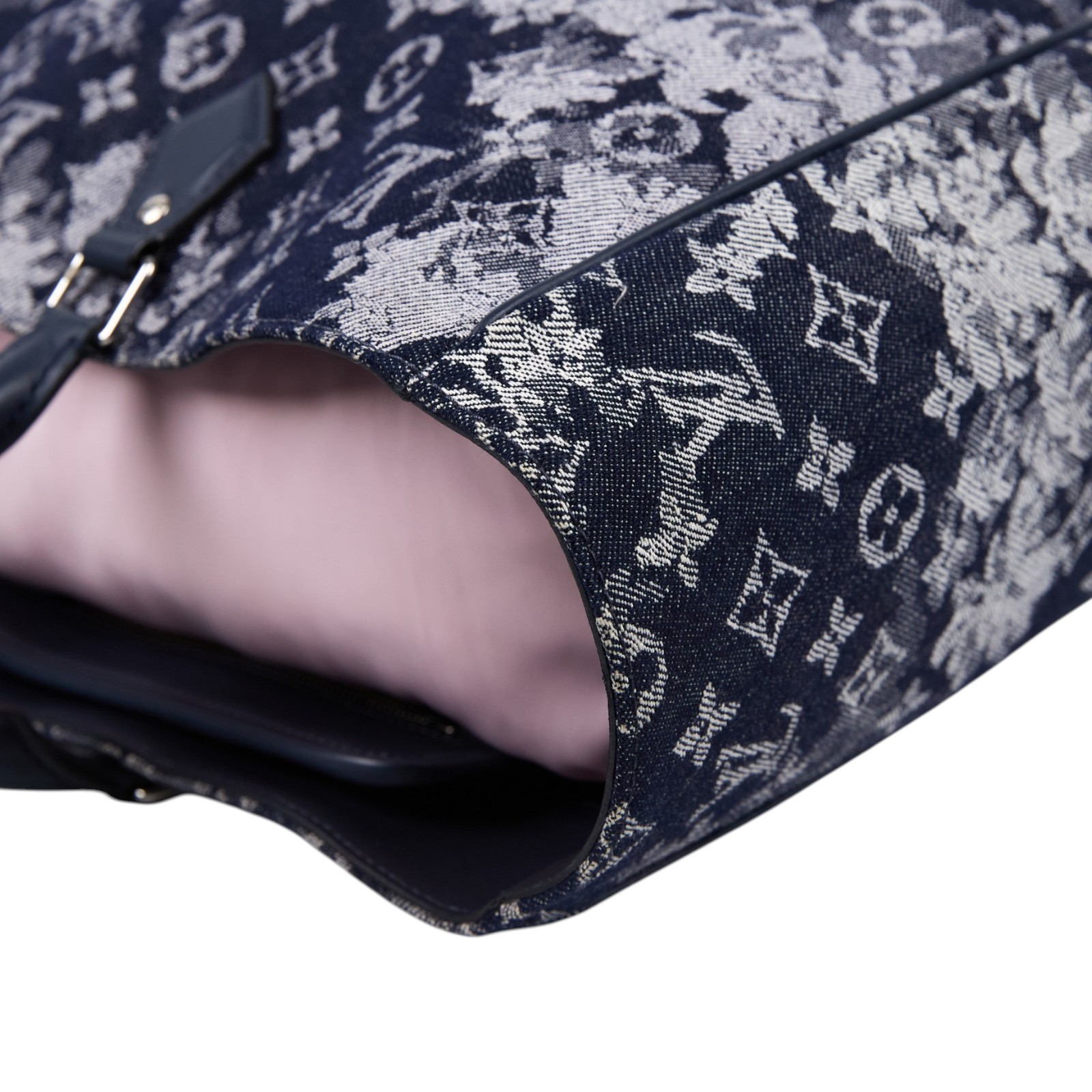 路易威登 LOUIS VUITTON Grand Sac 手提包 肩背包 托特包 大型 M57284 藍色單寧布Grand Sac MNG TAP 行李吊牌