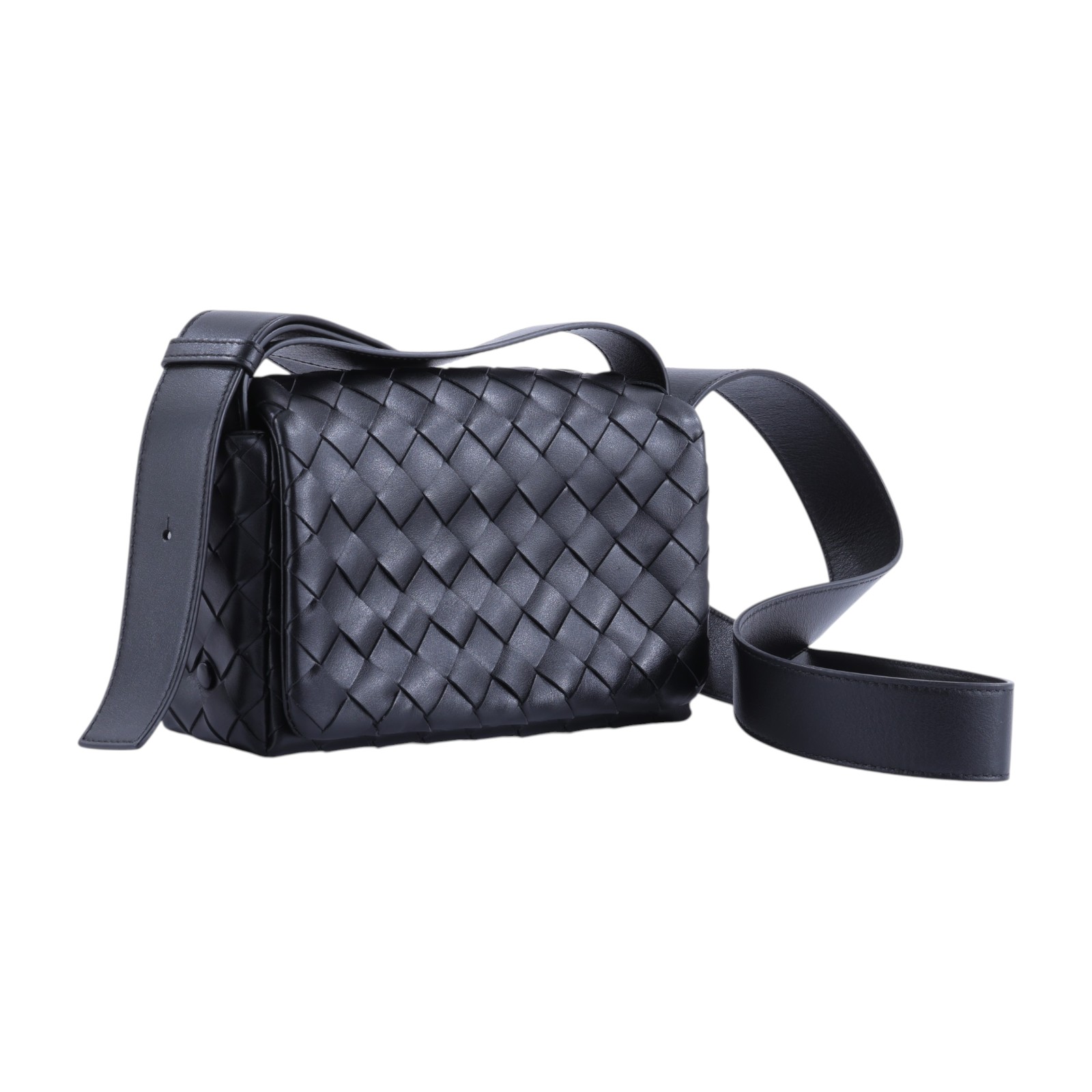 寶緹嘉 BOTTEGA VENETA Intrecciato 翻蓋編織迷你包 857931V2HL0 晶片款  無附屬品