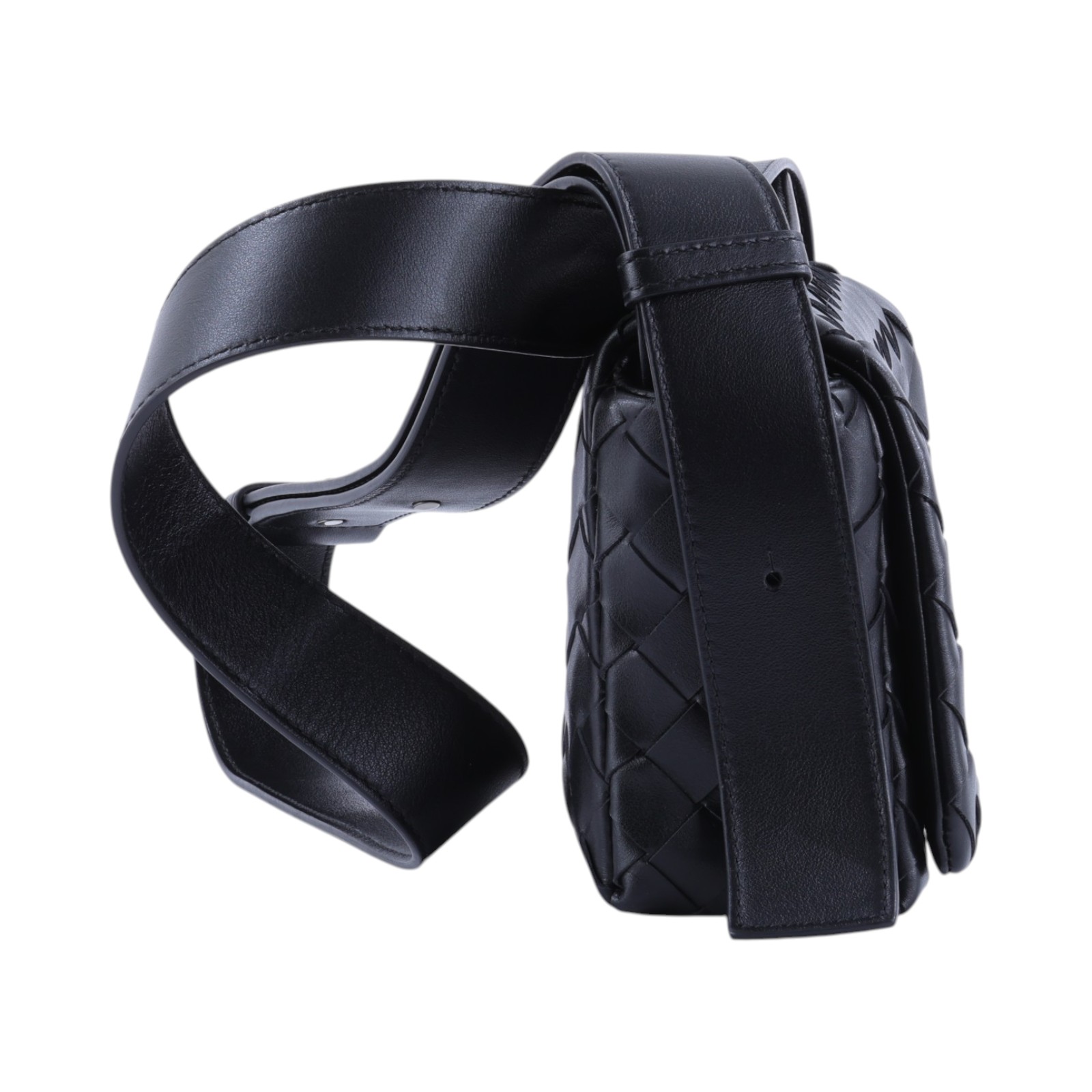 寶緹嘉 BOTTEGA VENETA Intrecciato 翻蓋編織迷你包 857931V2HL0 晶片款  無附屬品
