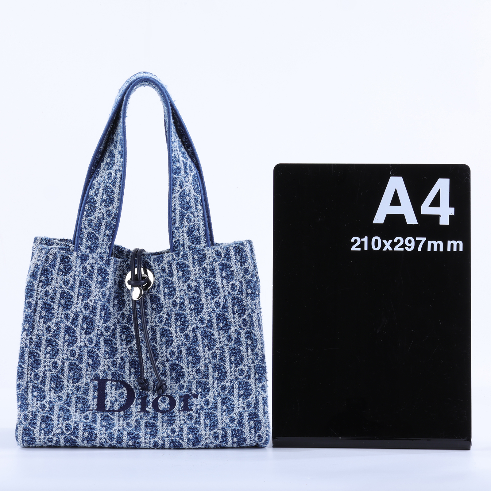 迪奧 CHRISTIAN DIOR iviera  Book Tote 小型 托特包 手提包 肩背包 M1460PDSE  防塵袋