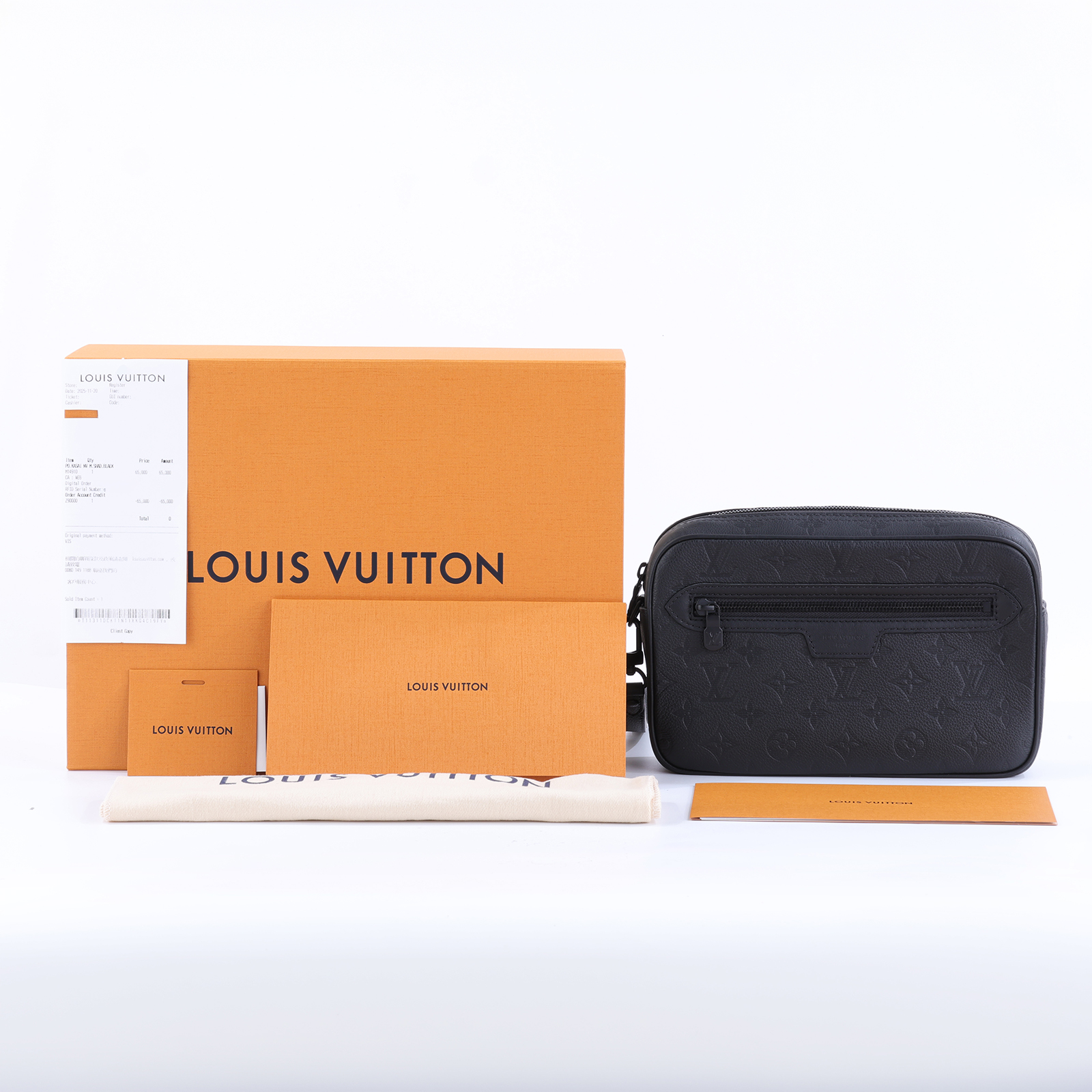 路易威登 LOUIS VUITTON Pochette Kasai 收納包 手拿包 M14910 晶片款  原廠盒子/防塵袋/購買證明/可拆式腕帶