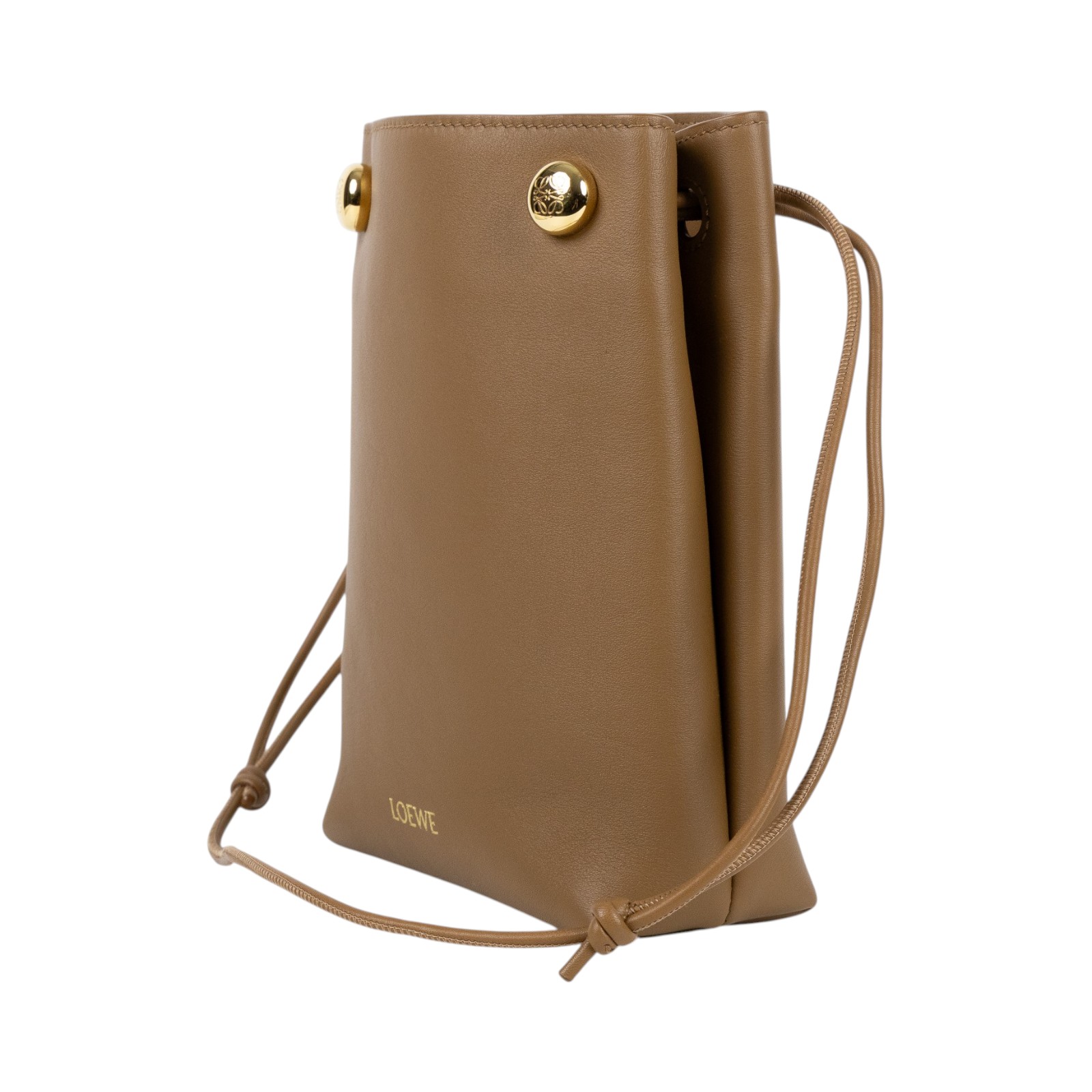 羅意威 LOEWE Pebble Pouch 肩背包 斜背包 CANBSPPX01 焦糖Anagram Pebble側背包 防塵袋