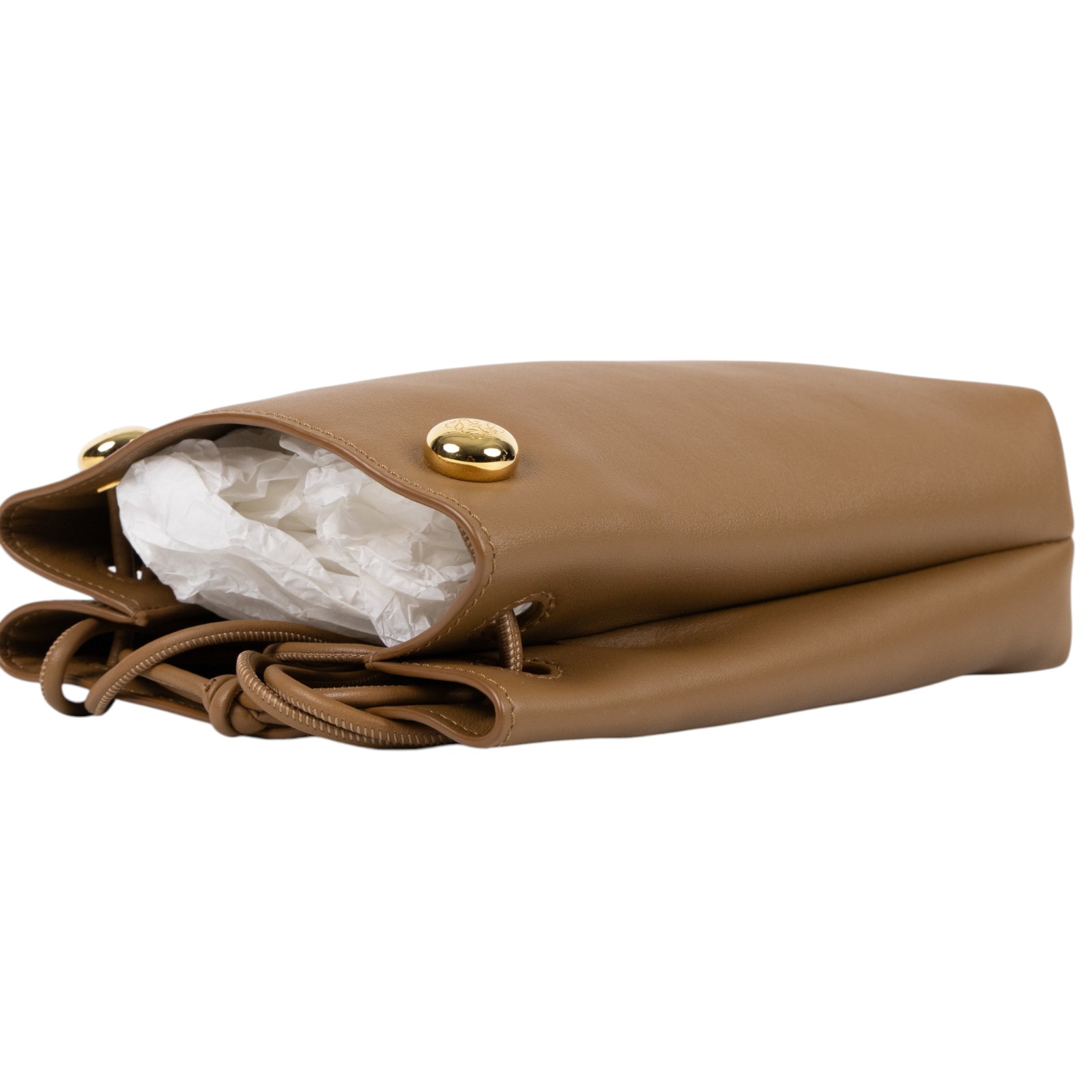 羅意威 LOEWE Pebble Pouch 肩背包 斜背包 CANBSPPX01 焦糖Anagram Pebble側背包 防塵袋
