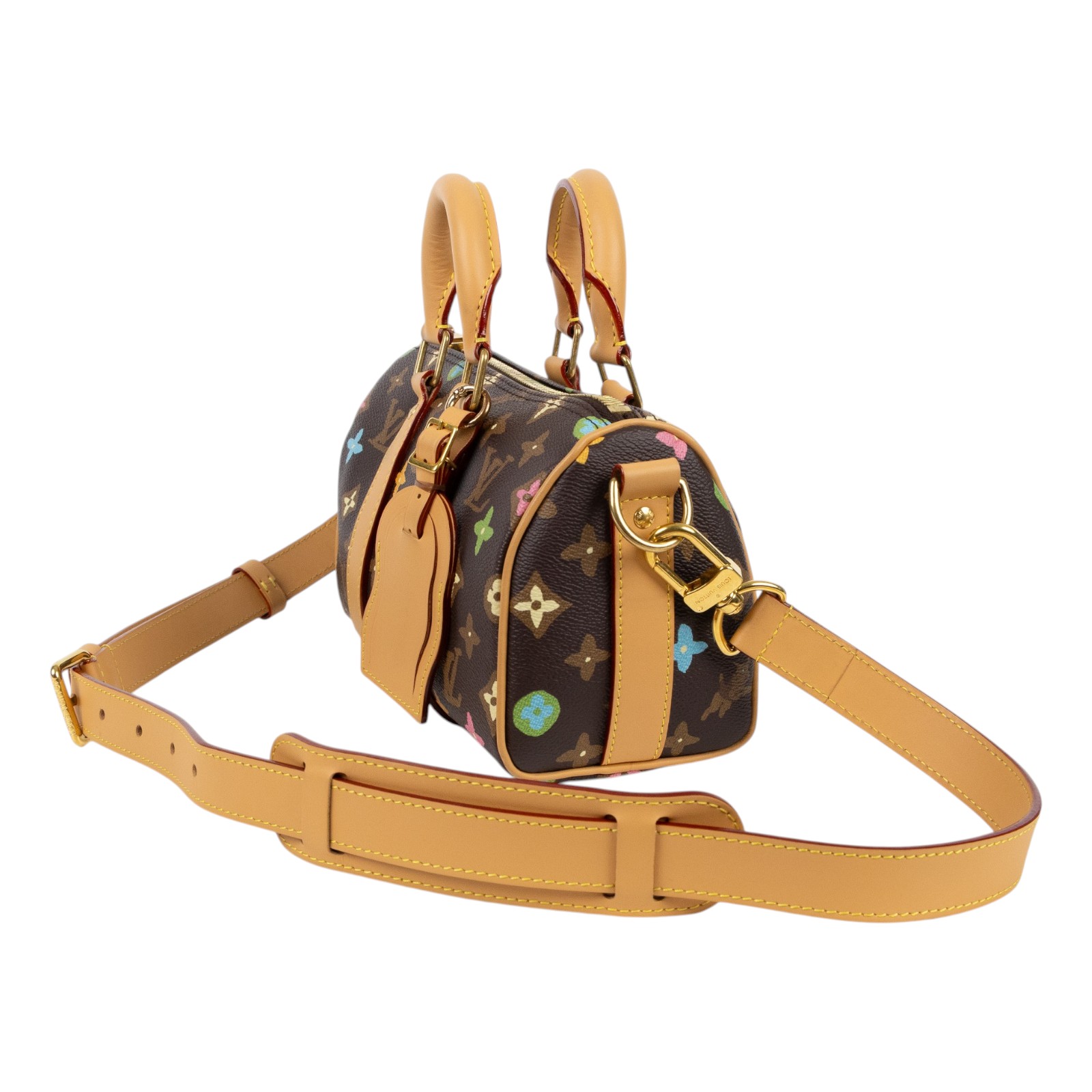路易威登 LOUIS VUITTON Keepall Bandoulière 25 波士頓包 肩背包 斜背包 M24849 晶片款  背帶/吊牌