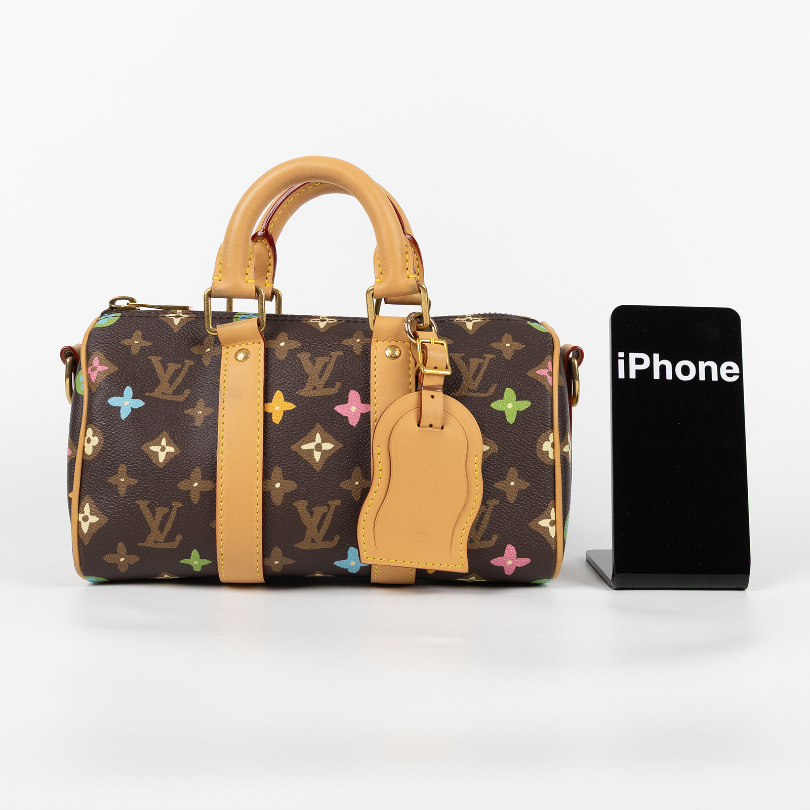 路易威登 LOUIS VUITTON Keepall Bandoulière 25 波士頓包 肩背包 斜背包 M24849 晶片款  背帶/吊牌