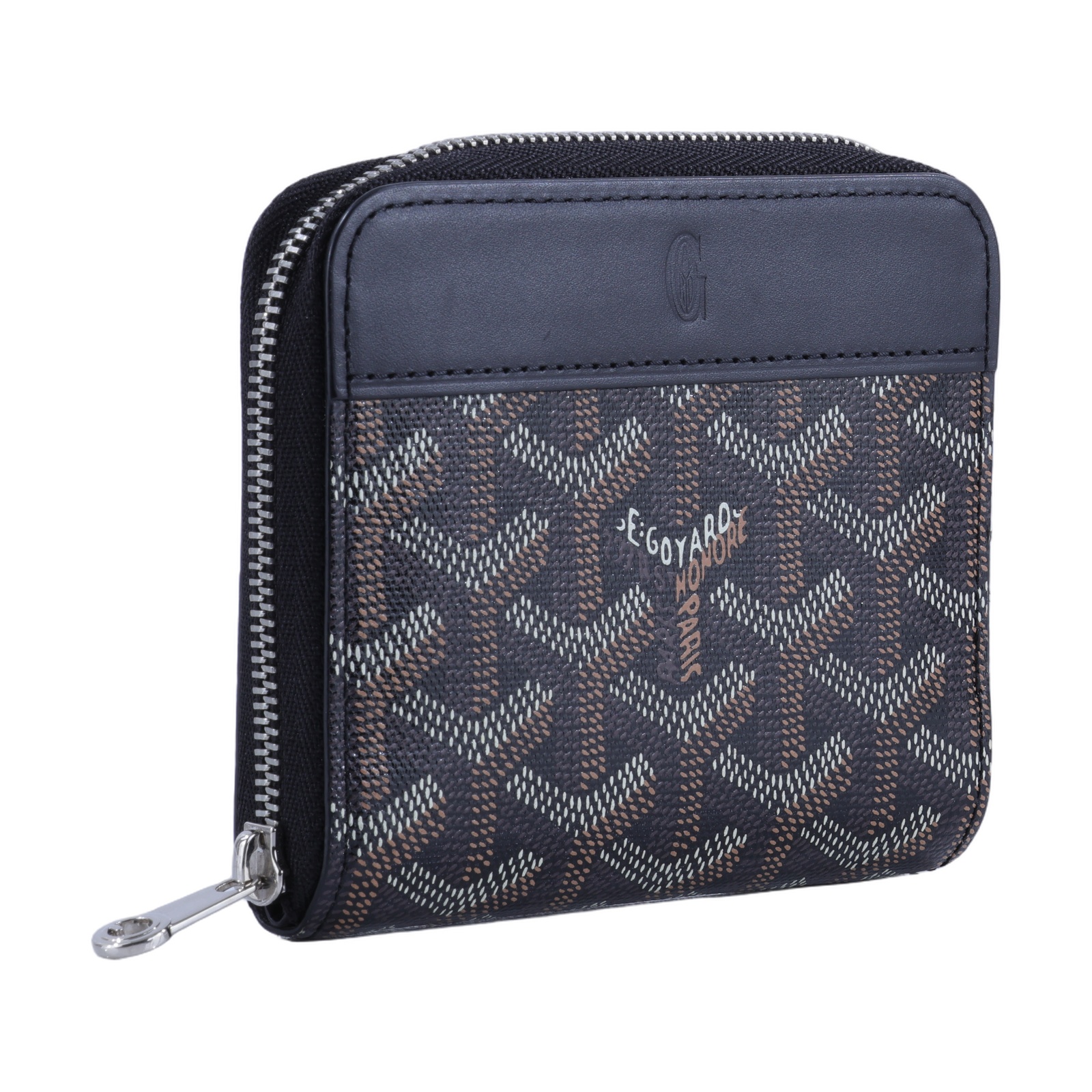 高雅德 GOYARD Matignon PM Wallet 錢包 拉鍊 短夾 MATIGNPMLTY 黑拉鍊 小號錢包 無附屬品