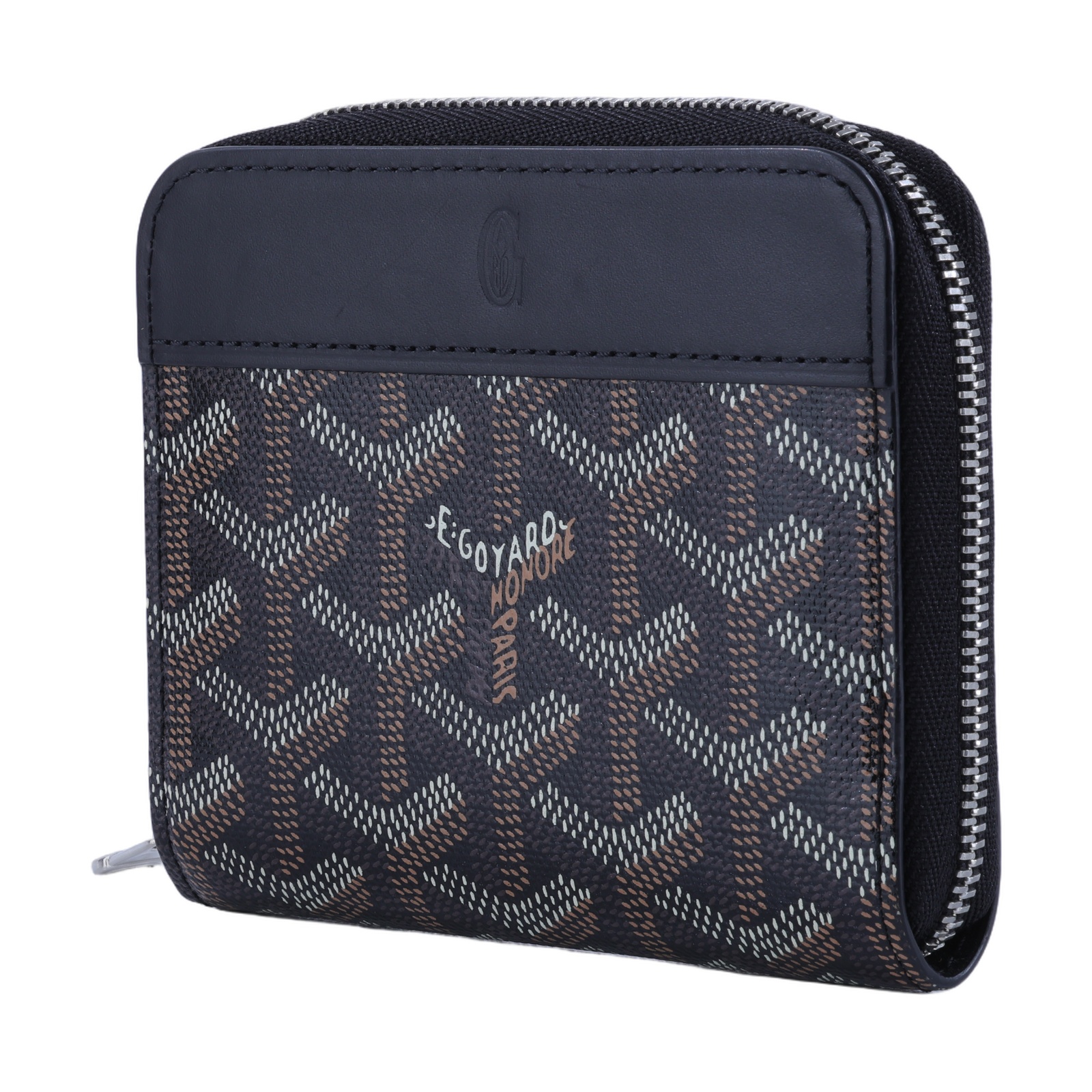 高雅德 GOYARD Matignon PM Wallet 錢包 拉鍊 短夾 MATIGNPMLTY 黑拉鍊 小號錢包 無附屬品
