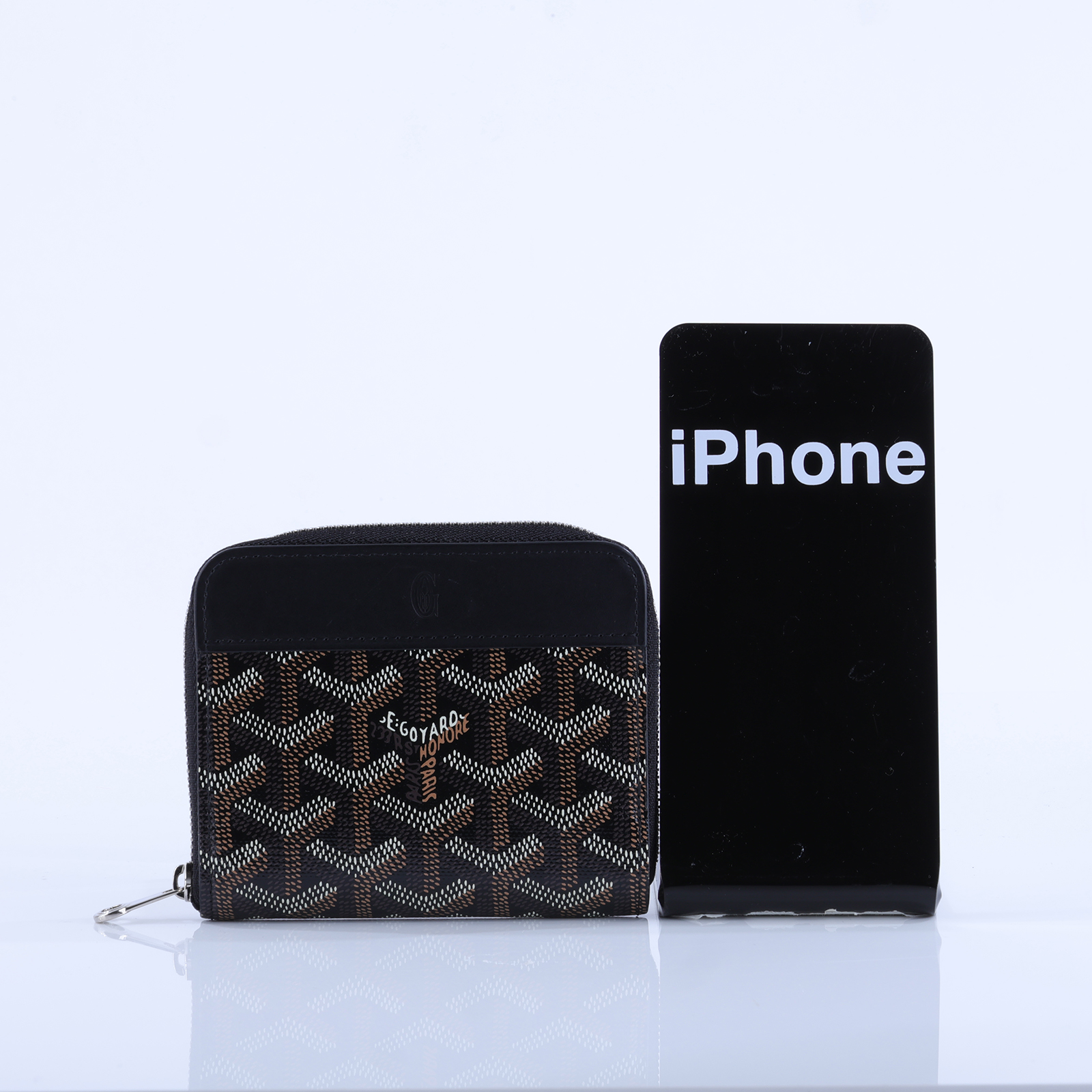 高雅德 GOYARD Matignon PM Wallet 錢包 拉鍊 短夾 MATIGNPMLTY 黑拉鍊 小號錢包 無附屬品