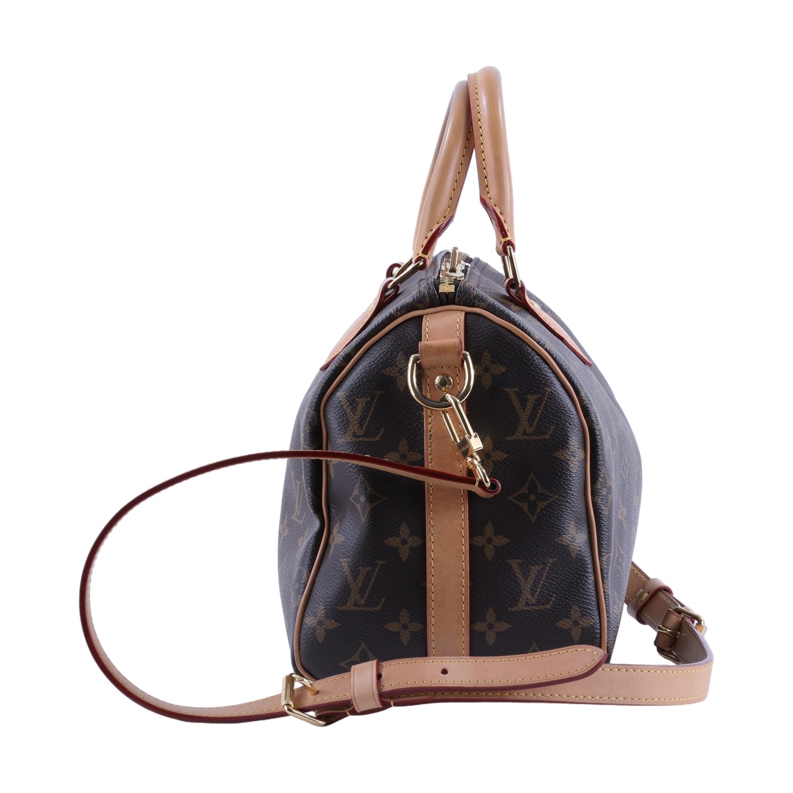 路易威登 LOUIS VUITTON Speedy Bandoulière  25 經典帆布 手提 斜背 波士頓包 M41113 晶片款  防塵袋/背帶/鎖組