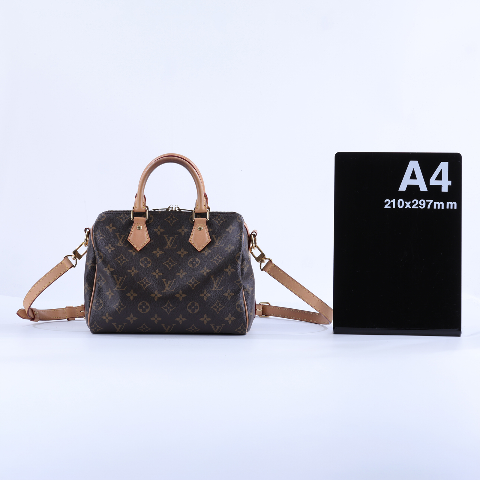 路易威登 LOUIS VUITTON Speedy Bandoulière  25 經典帆布 手提 斜背 波士頓包 M41113 晶片款  防塵袋/背帶/鎖組