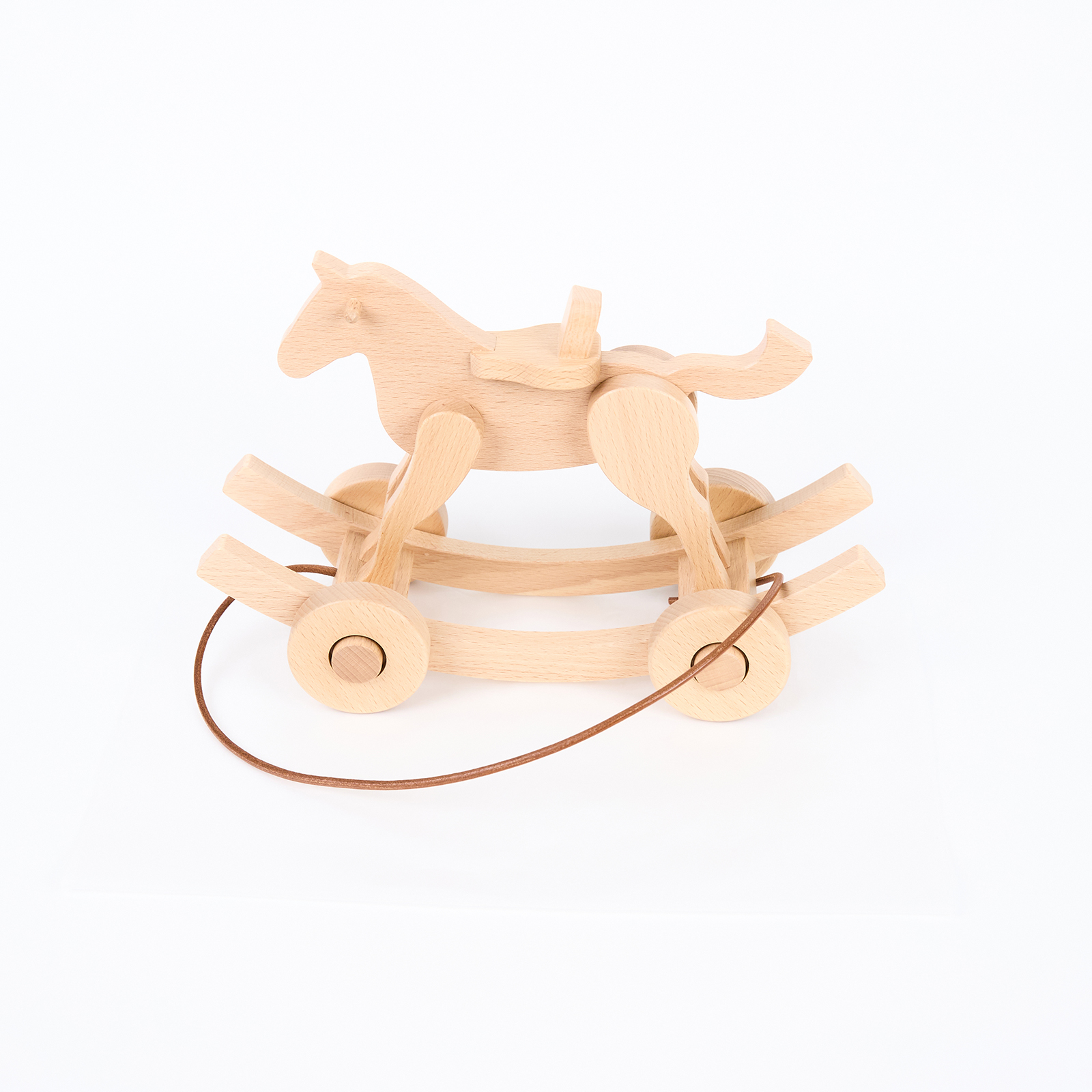 愛馬仕 Hermes Spirit pull-along horse 實心櫸木拉環小馬 原木色 H400157Mv01 H400157M 01  無附屬品