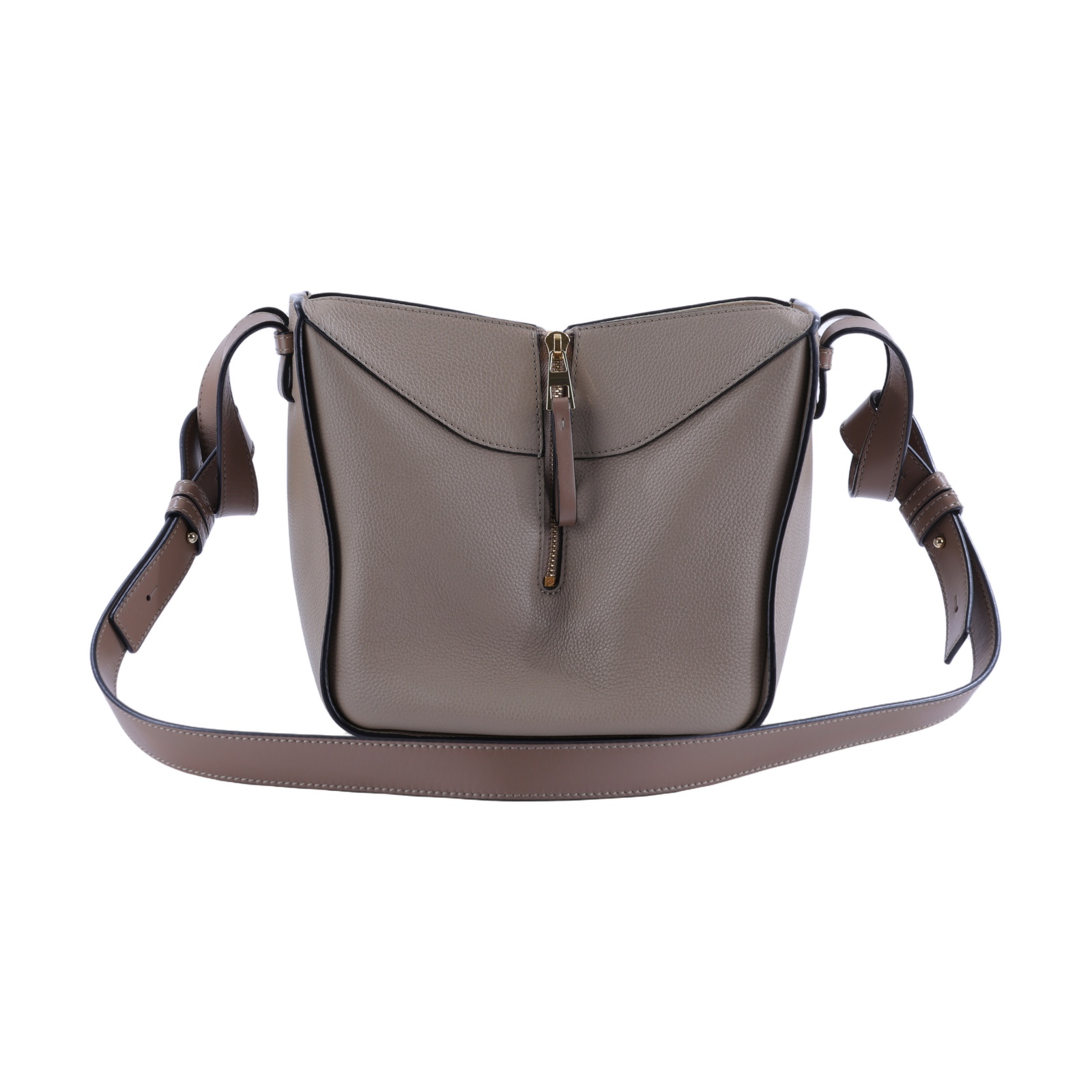 羅意威 LOEWE Compact Hammock bag 小牛皮 肩背 吊床包 A538H13X03 灰Mini Hammock 防塵袋