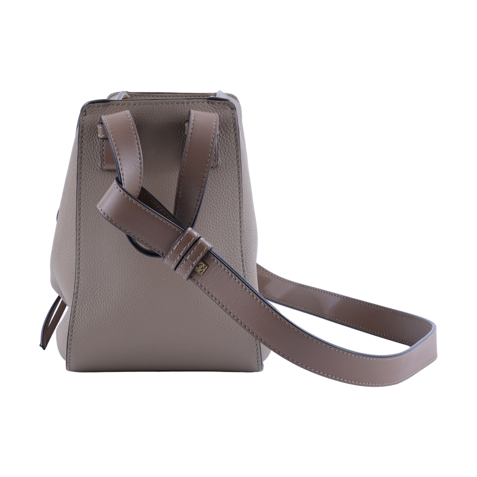 羅意威 LOEWE Compact Hammock bag 小牛皮 肩背 吊床包 A538H13X03 灰Mini Hammock 防塵袋