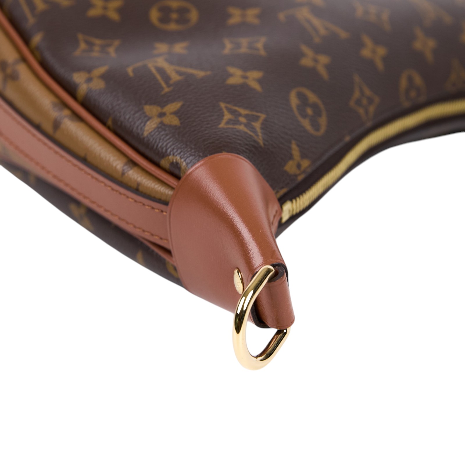 路易威登 LOUIS VUITTON Loop Hobo 經典帆布 半月包 單肩包 M46311 晶片款  防塵袋/內袋/背帶2/購買證明