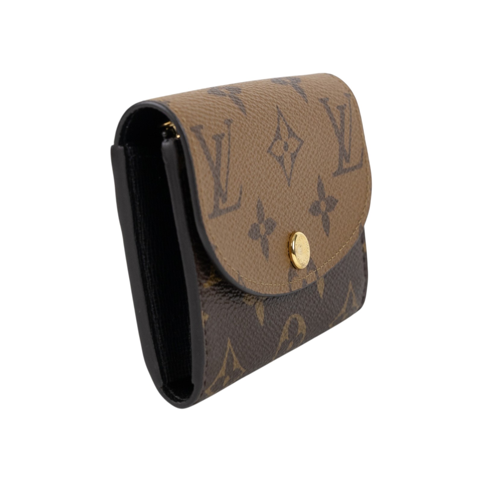 路易威登 LOUIS VUITTON Rosalie 零錢包 M82333 晶片款 原花雙色卡夾 無附屬品