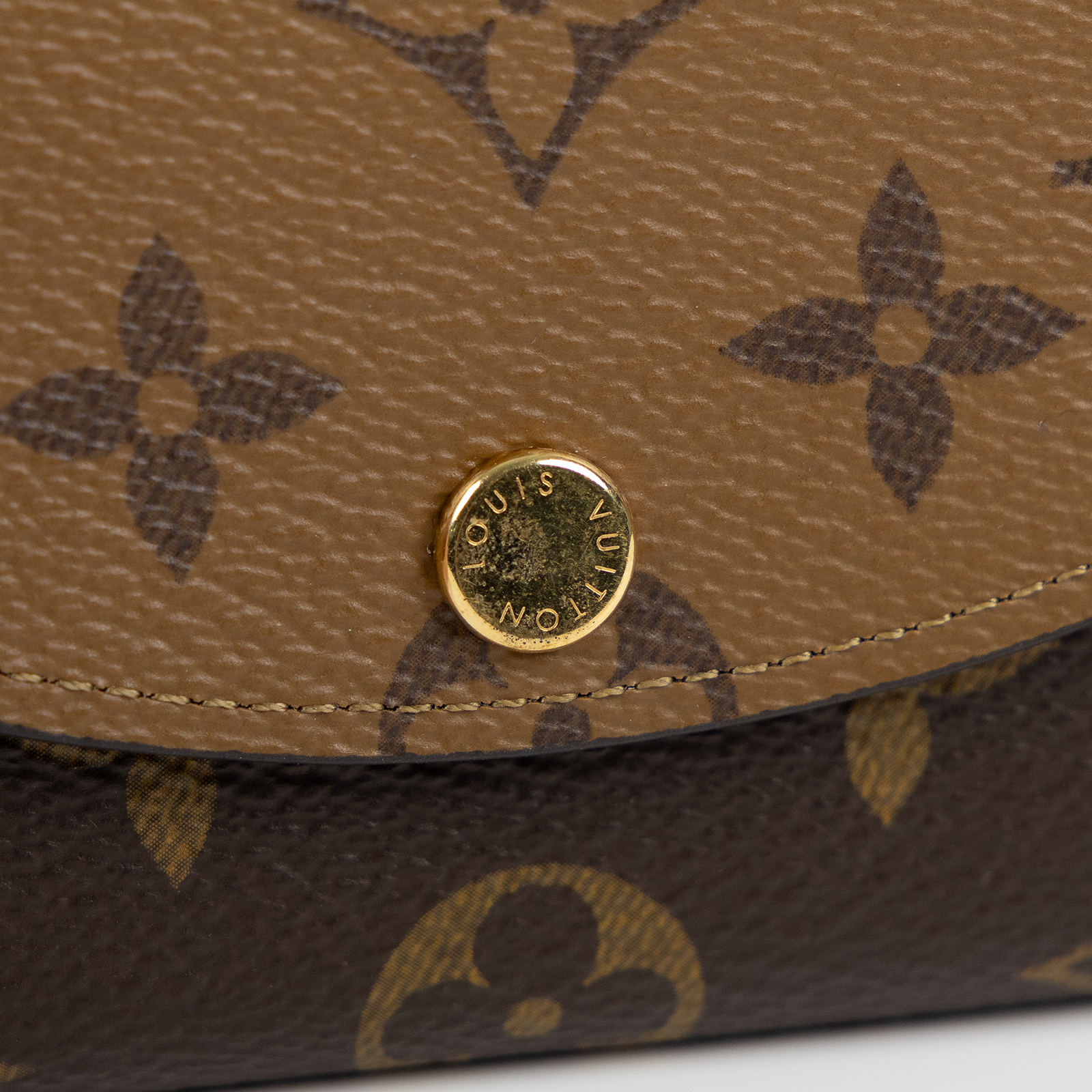 路易威登 LOUIS VUITTON Rosalie 零錢包 M82333 晶片款 原花雙色卡夾 無附屬品