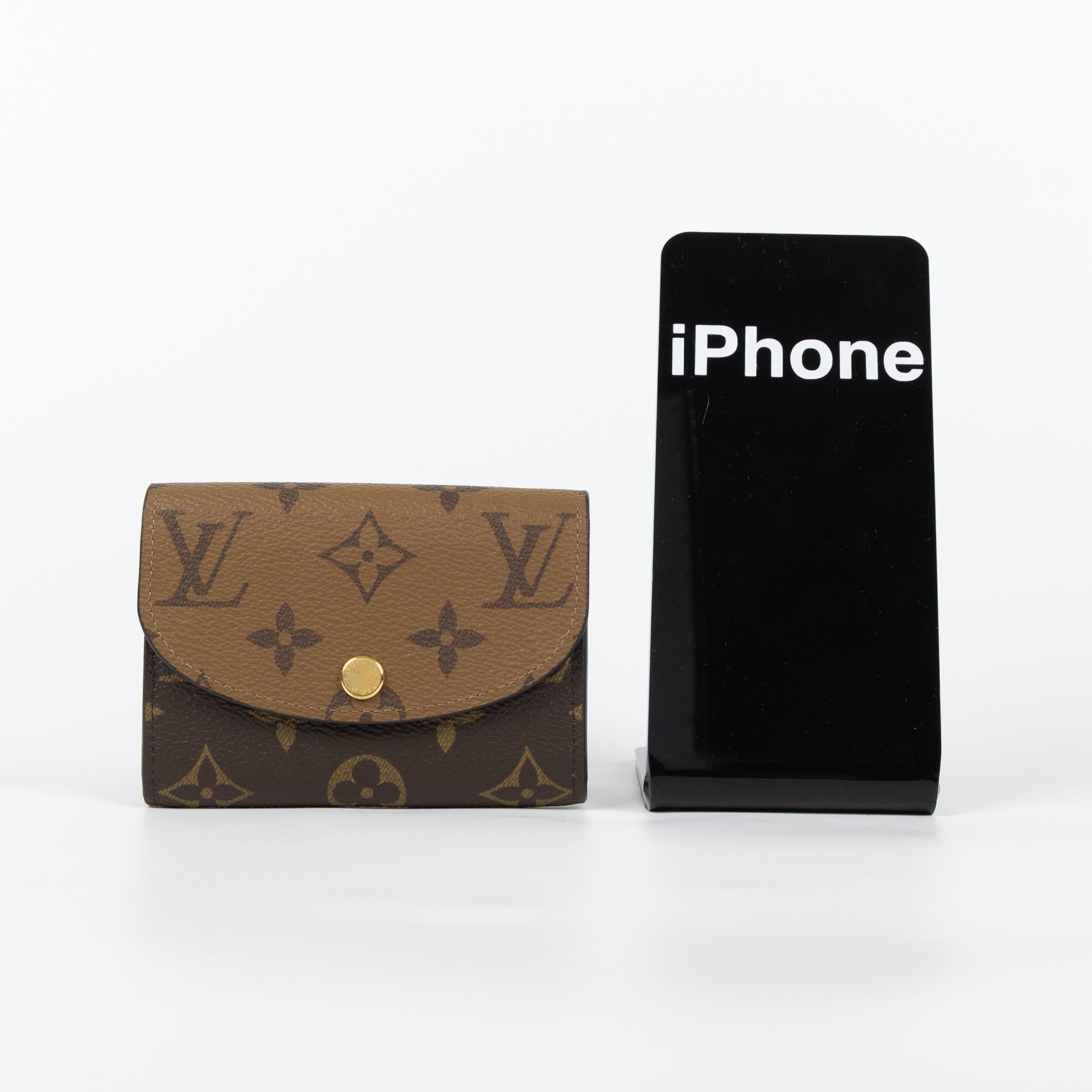路易威登 LOUIS VUITTON Rosalie 零錢包 M82333 晶片款 原花雙色卡夾 無附屬品