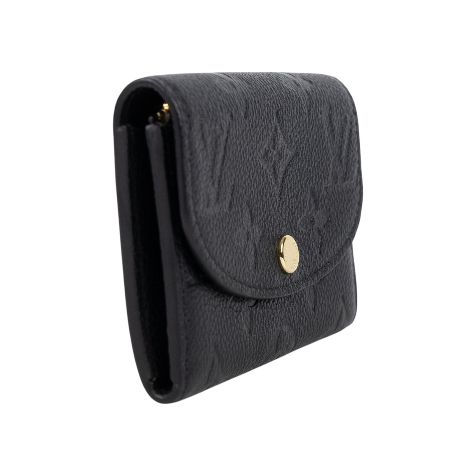 路易威登 LOUIS VUITTON Rosalie 零錢包 黑色 M81455 晶片款 黑原花壓紋Rosalie零錢包 原廠盒子/防塵袋