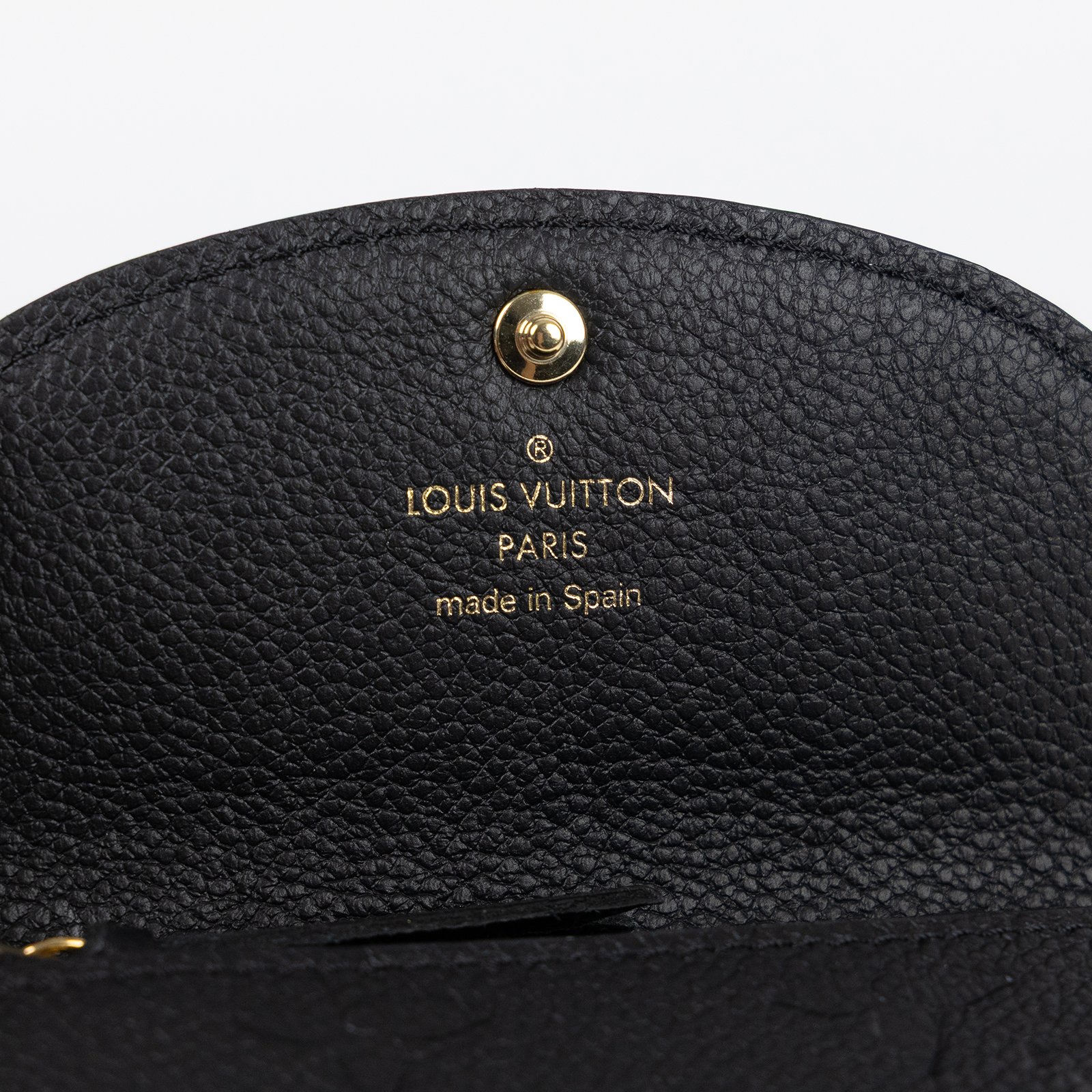 路易威登 LOUIS VUITTON Rosalie 零錢包 黑色 M81455 晶片款 黑原花壓紋Rosalie零錢包 原廠盒子/防塵袋