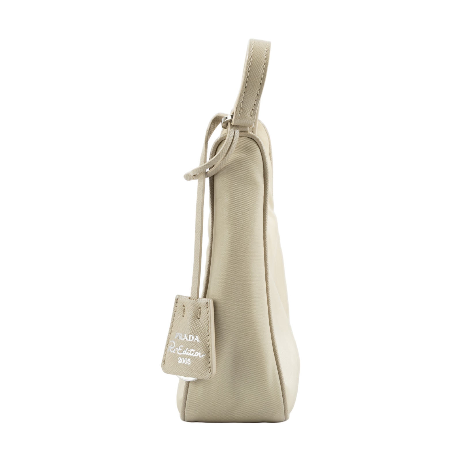 普拉達 PRADA Prada Re-Edition 環保尼龍 迷你袋 1NE204 奶茶RE-EDITION 2005腋下包 無附屬品