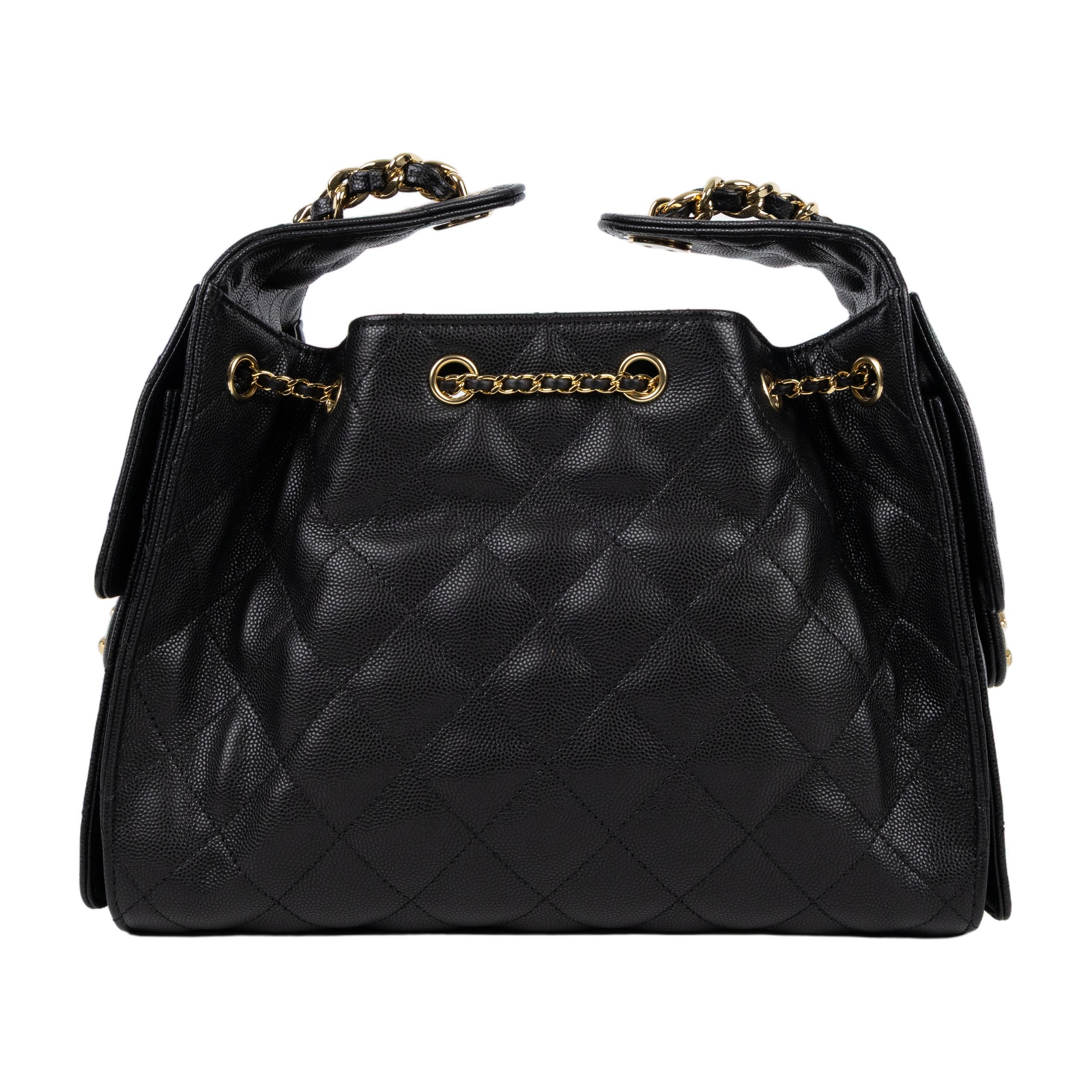 香奈兒 CHANEL 25 小型包 AS5293 晶片款 黑金荔枝25包 小號 原廠盒子/防塵袋