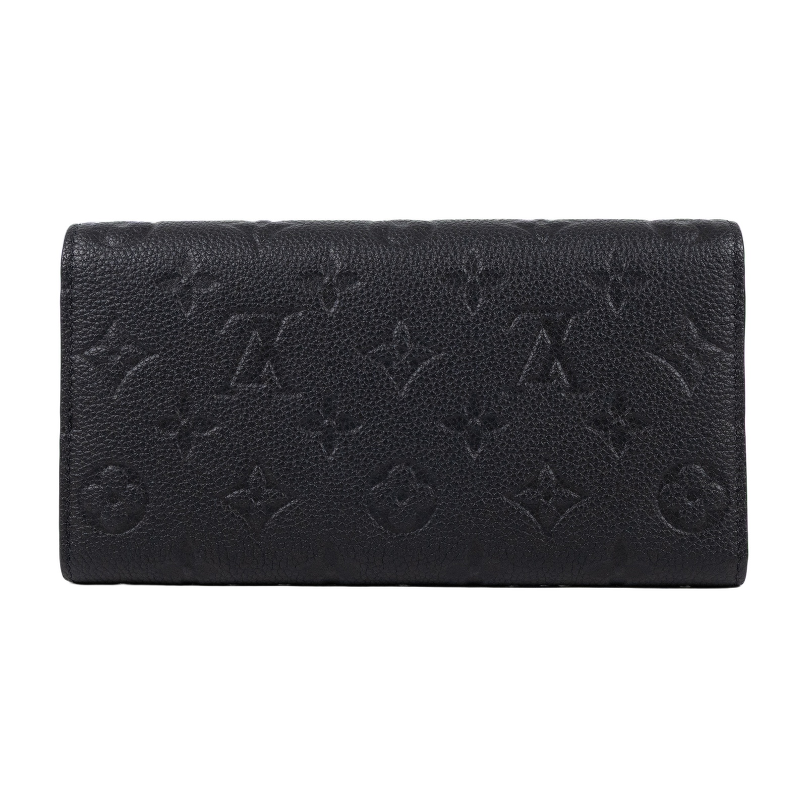 路易威登 LOUIS VUITTON Sarah 錢包 壓花牛皮 黑色 M82257 晶片款 黑Sarah 錢包 原廠盒子/防塵袋