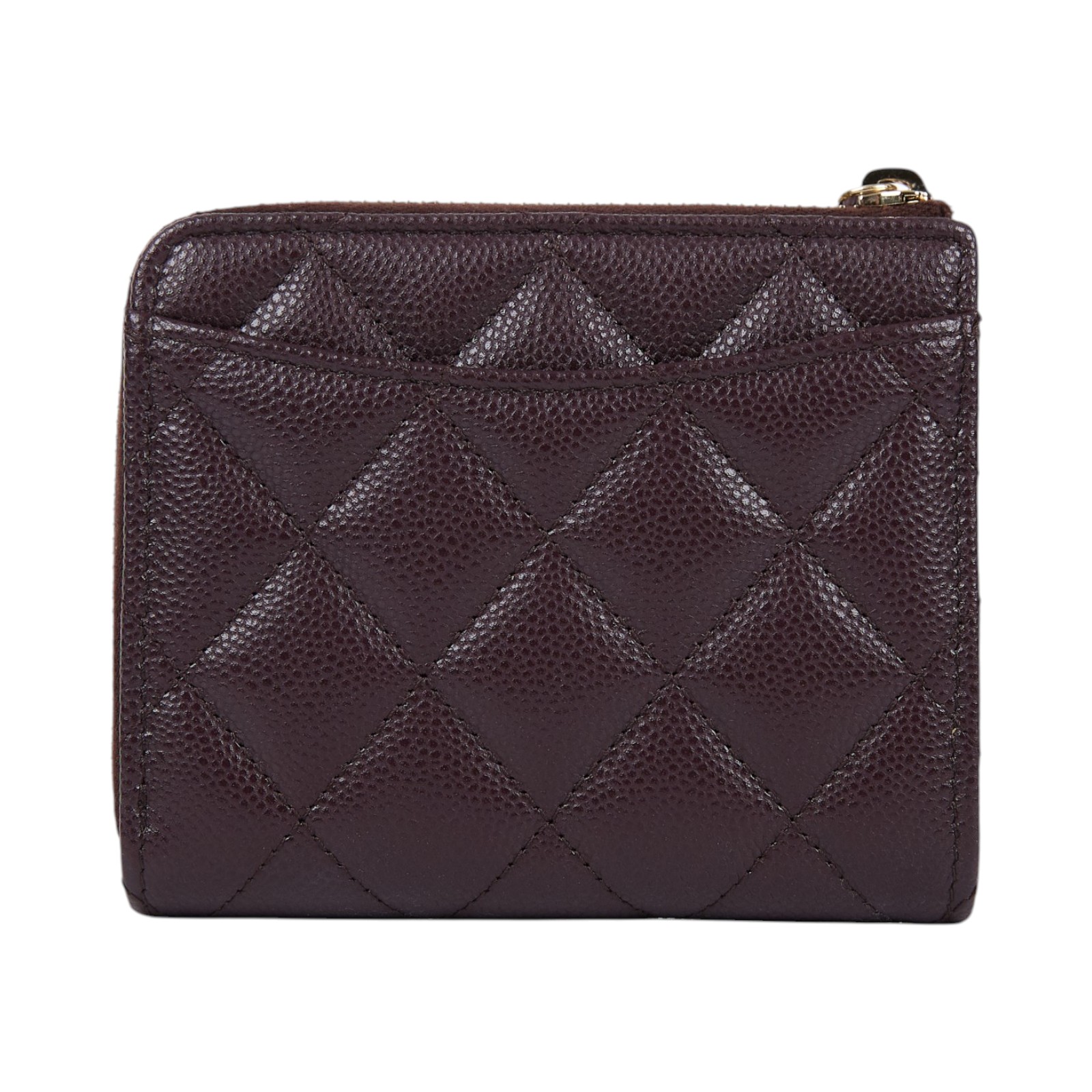香奈兒 CHANEL CC LOGO 零錢包 卡片夾 AP3999 晶片款 酒紅L型短夾 無附屬品