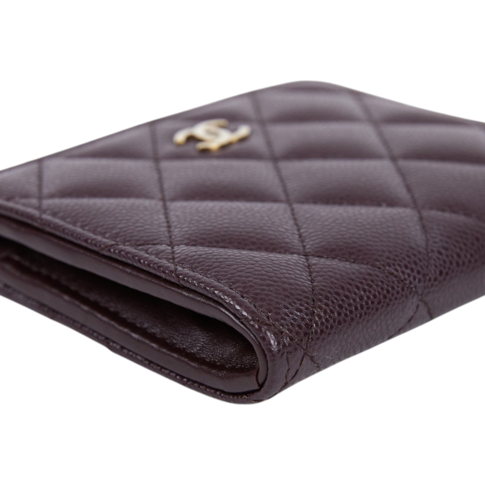 香奈兒 CHANEL CC LOGO 零錢包 卡片夾 AP3999 晶片款 酒紅L型短夾 無附屬品